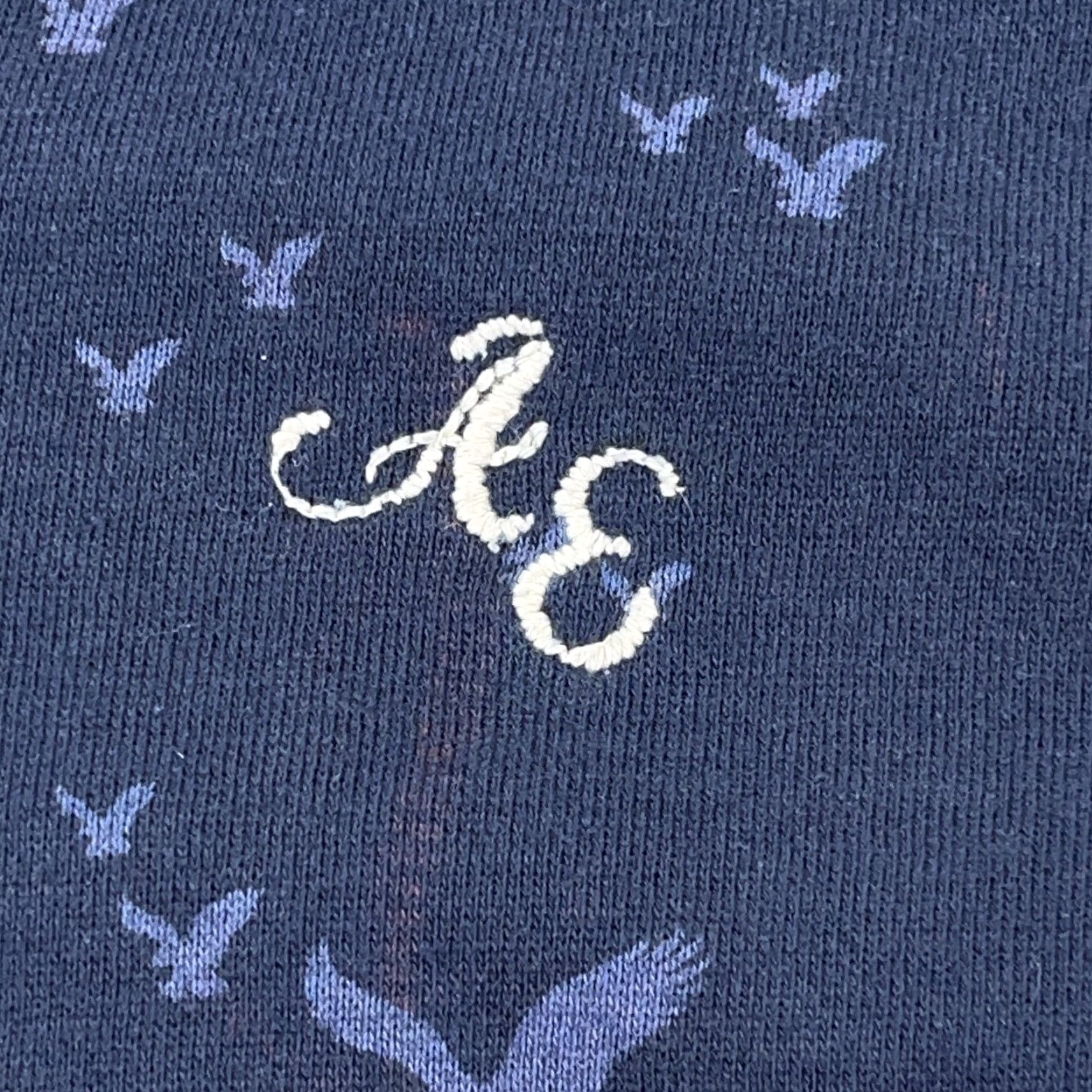 American Eagle Outfitters Vintage American Eagle Outfitters Hoodie Women S Blue Full Zip Jacket AOP Faded Size S / US 4 / IT 40 - 3 Thumbnail