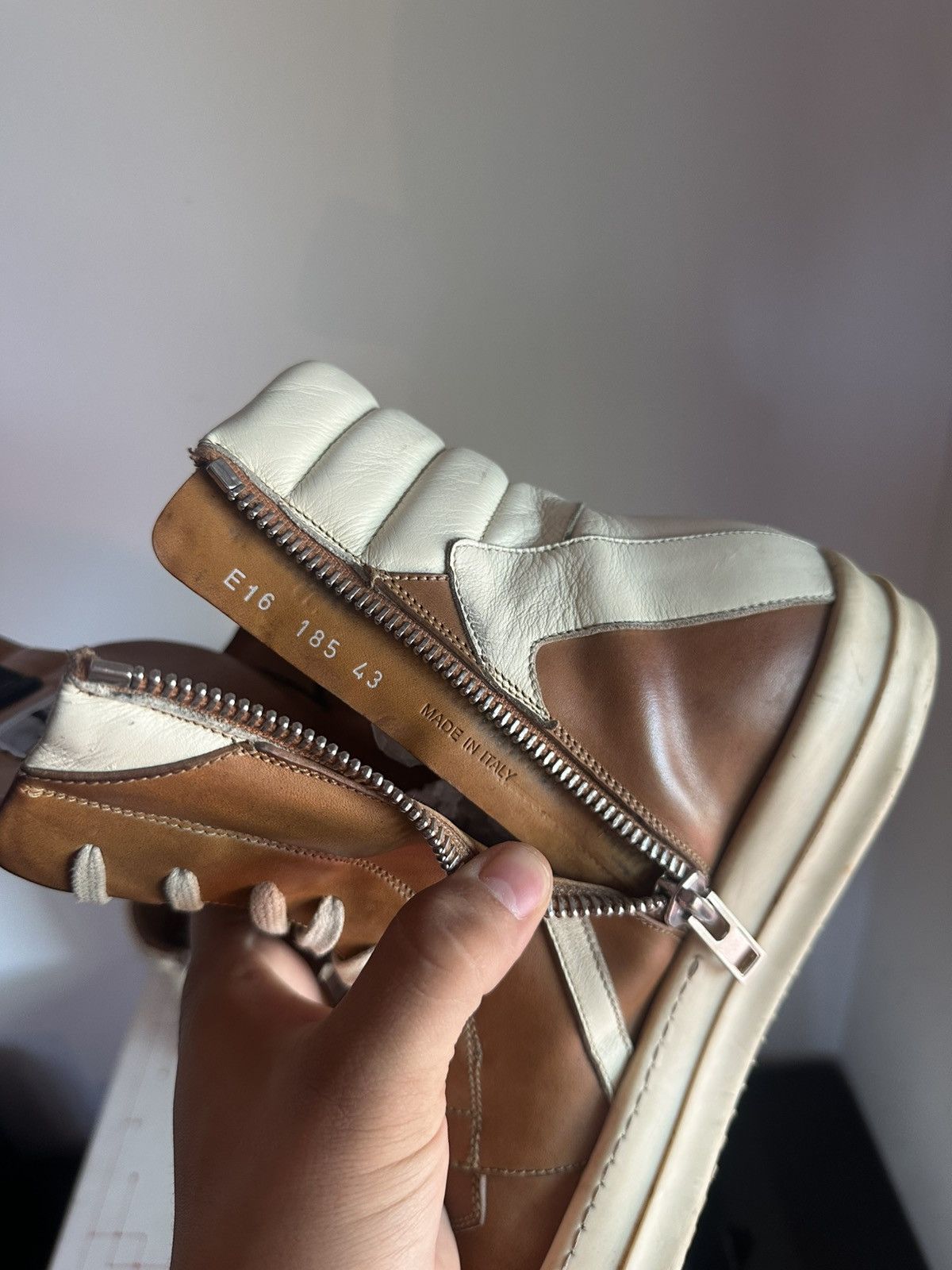 Rick Owens Rick owens SS16 Caramel Geobaskets Size US 10 / EU 43 - 15 Thumbnail