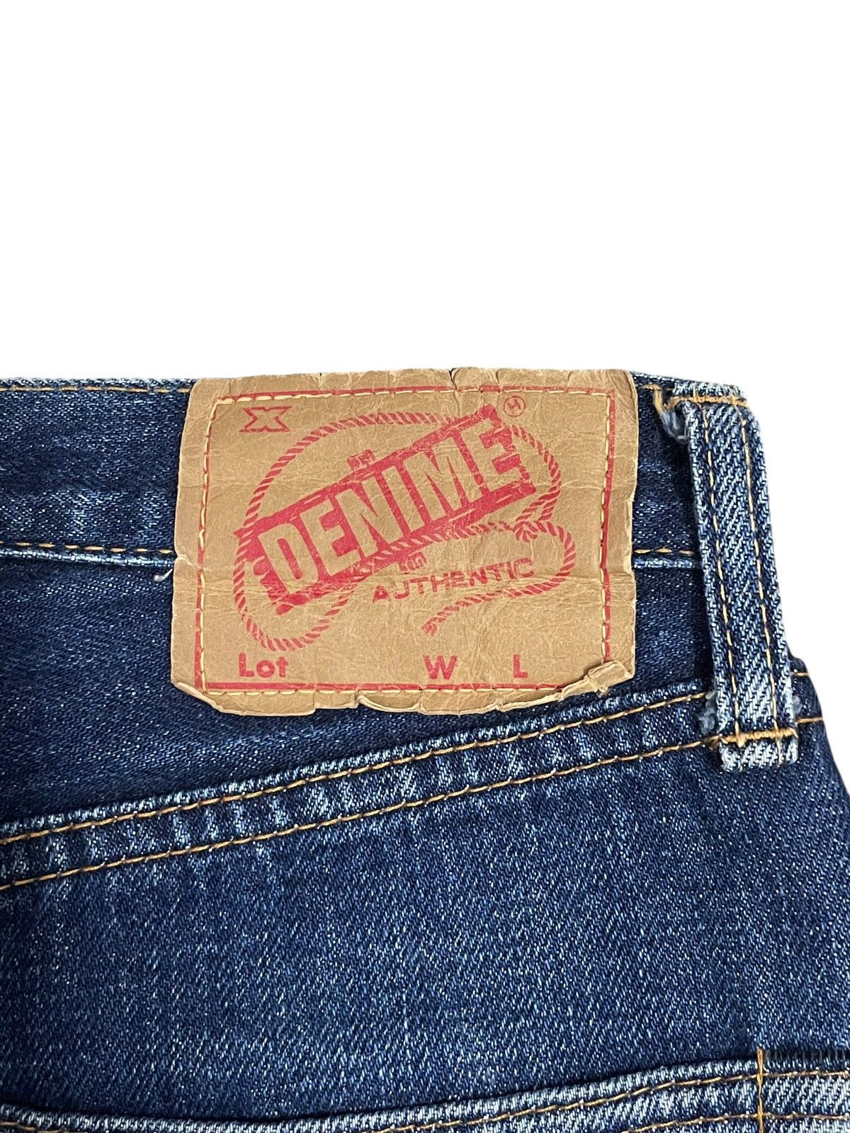 Denime Vintage Denime Japan Selvedge Button Fly Blue Wash Jeans Size US 27 - 12 Thumbnail