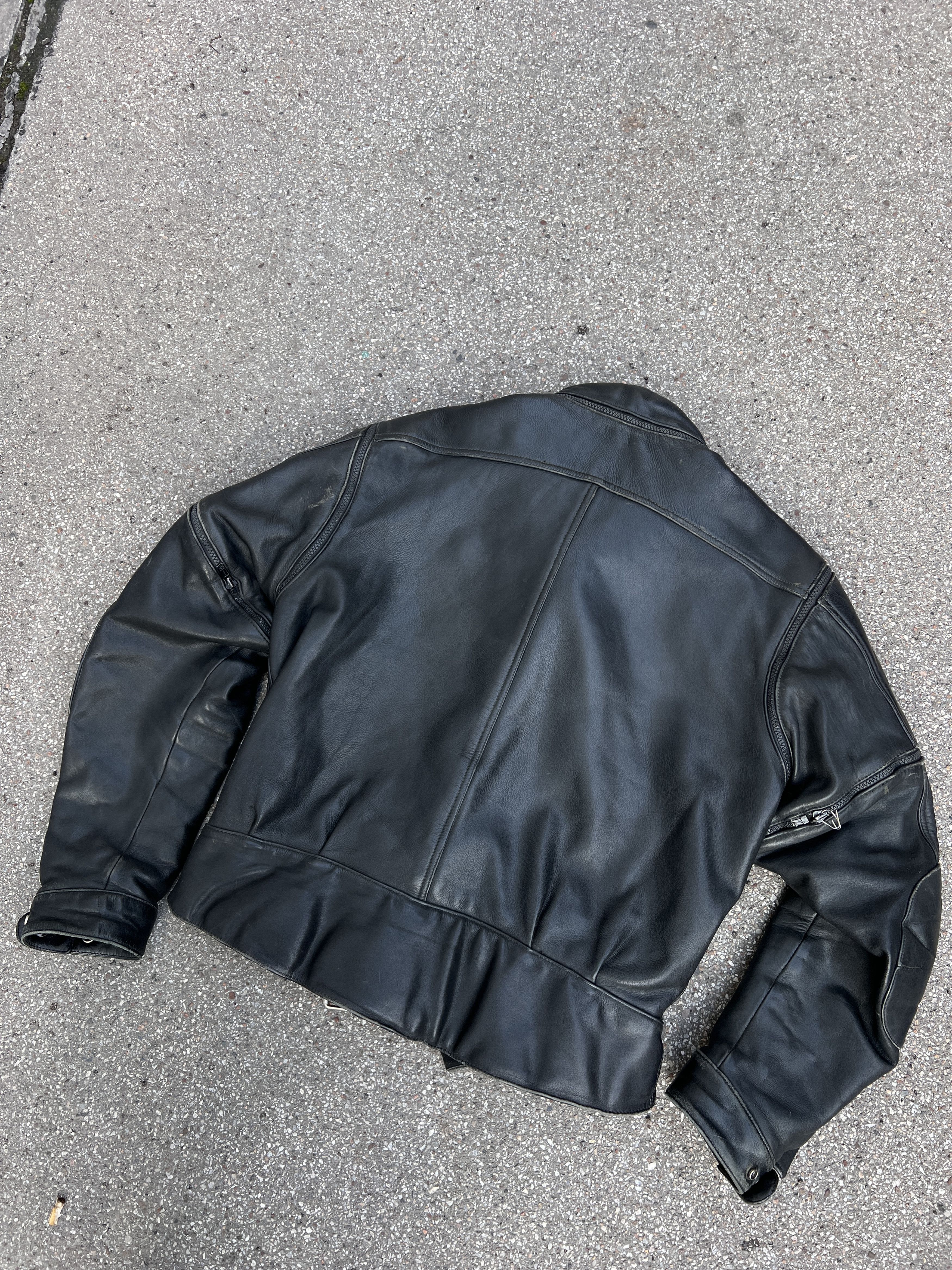 If Six Was Nine Rare Asymmetric rick owens type leather bomber racing jacket Size US M / EU 48-50 / 2 - 18 Thumbnail