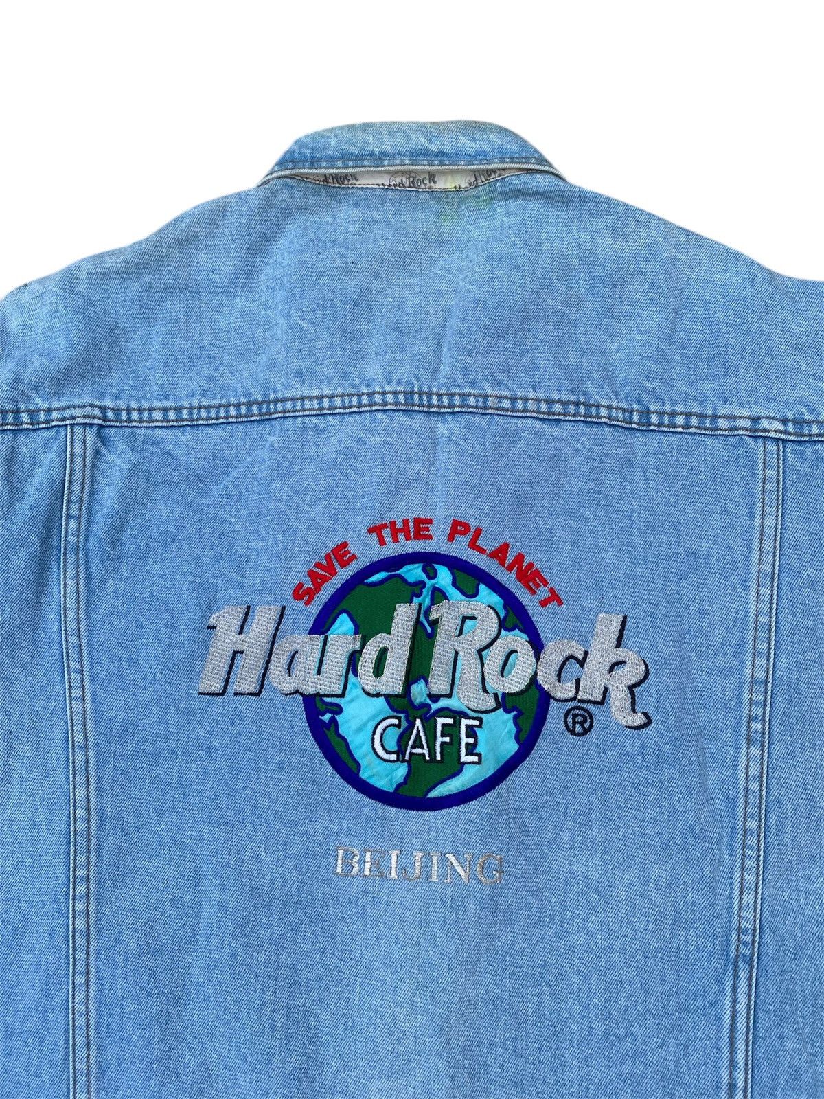Hard Rock Cafe Vintage Hardrock Cafe Beijing Denim Jacket Size US XL / EU 56 / 4 - 2 Thumbnail