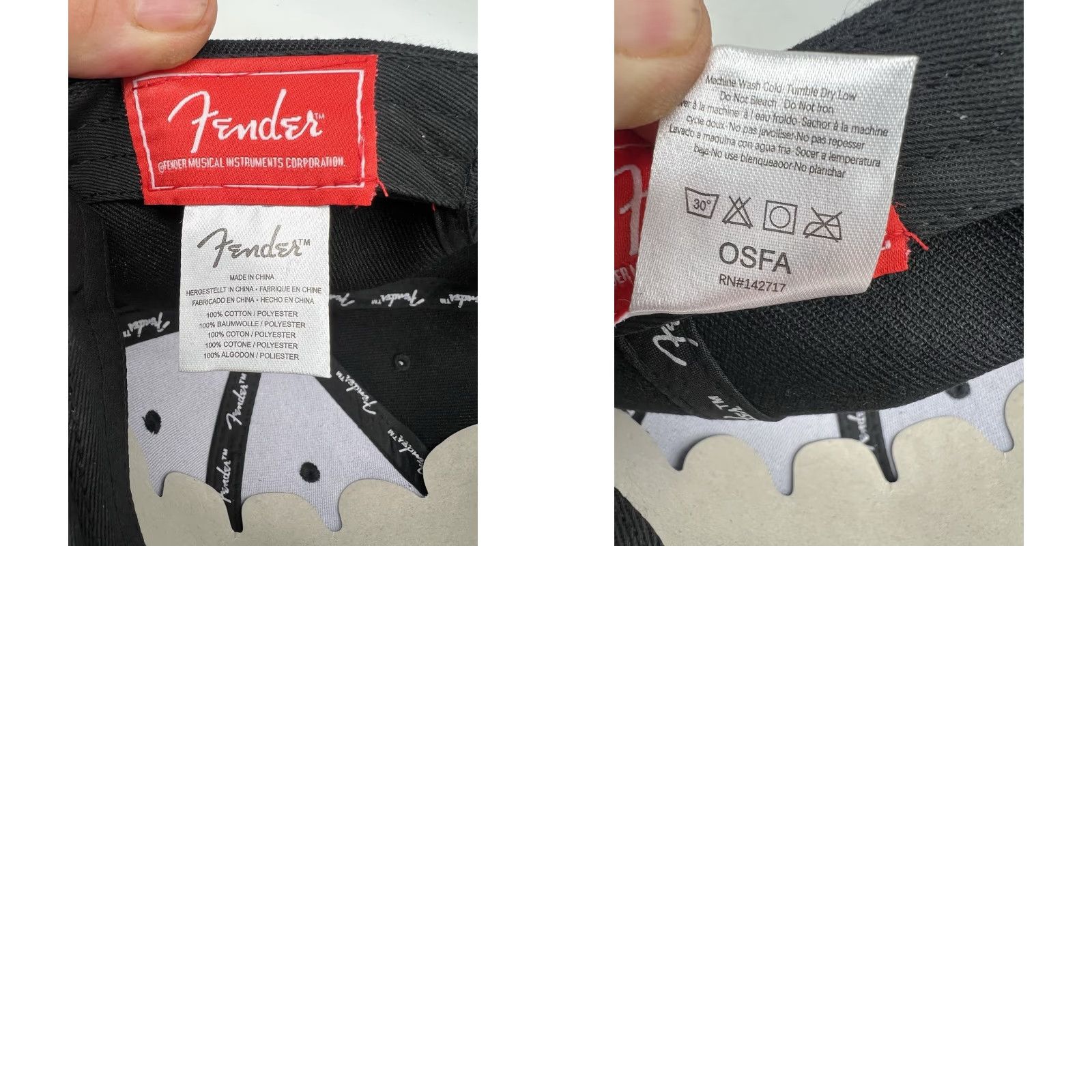 Fender Fender Guitars Hat Mens One Size Black Camouflage Flat Bill Snapback Cotton Twill Size ONE SIZE - 8 Thumbnail