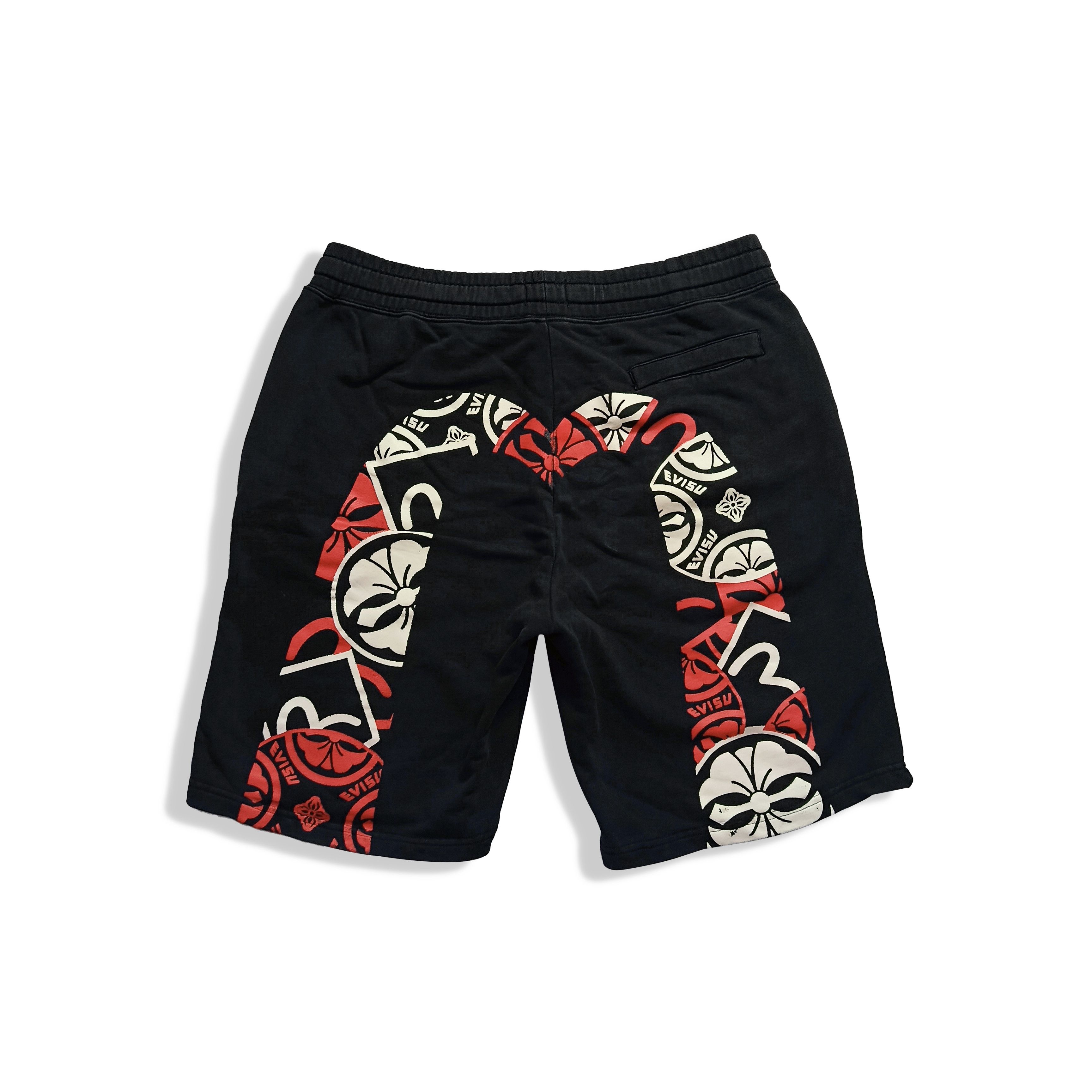 Evisu EVISU Heritage Daikoku Sweat Shorts Size US 33 - 1 Thumbnail