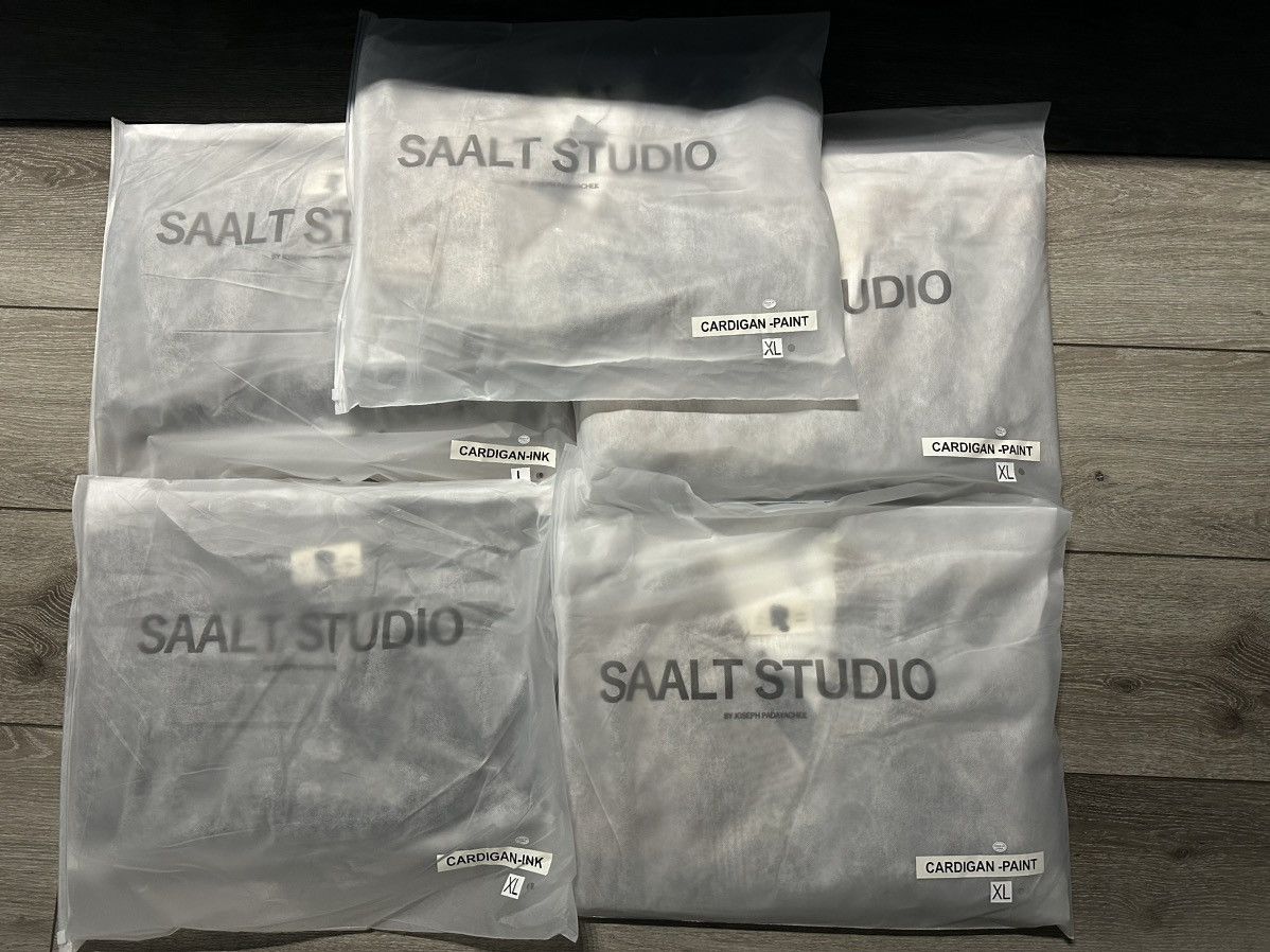 Saalt Studio Paint Cardigan XL