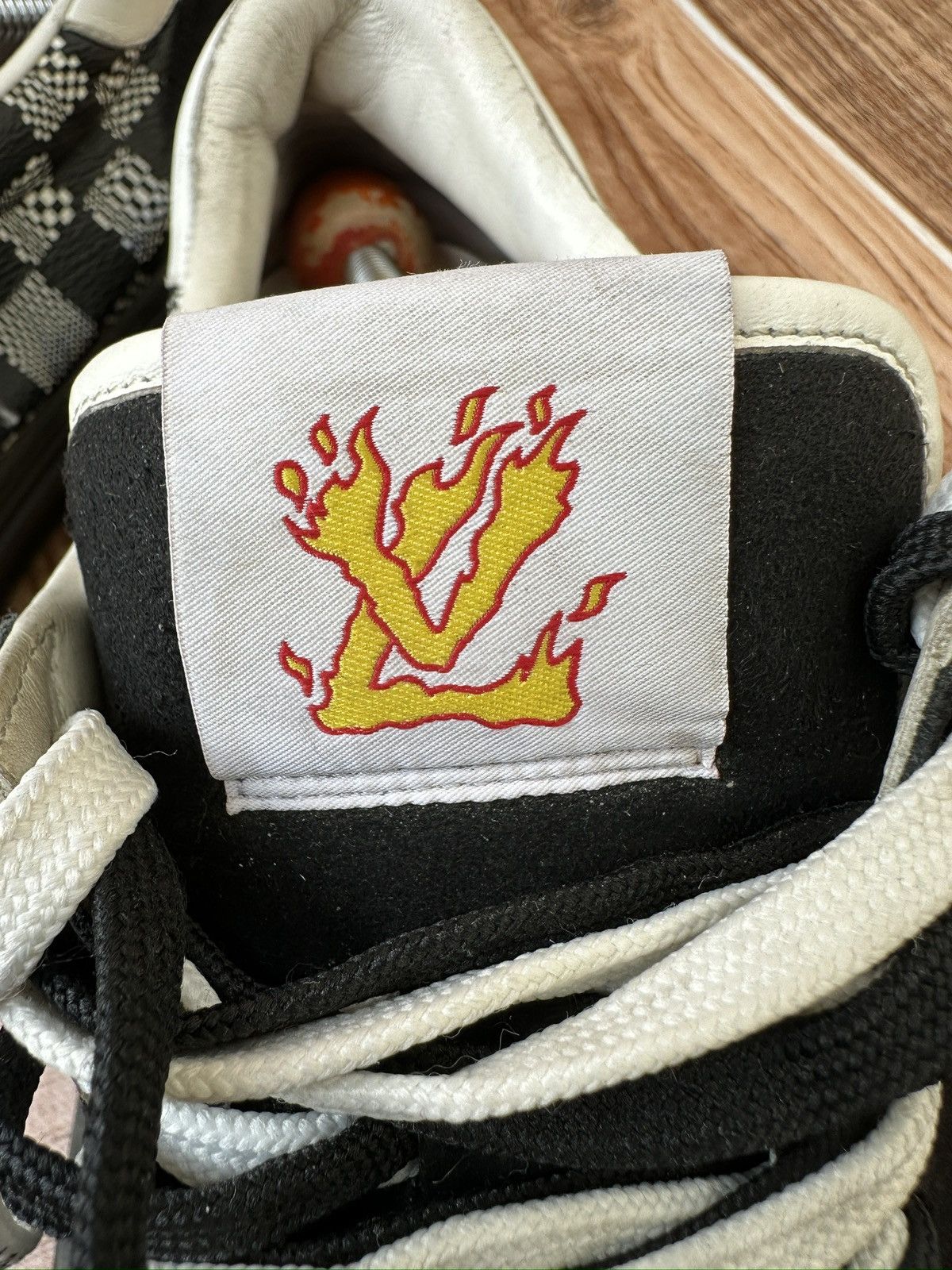 Louis Vuitton LV Ollie Black Plaid Monogram Sneakers Size US 10 / EU 43 - 15 Thumbnail