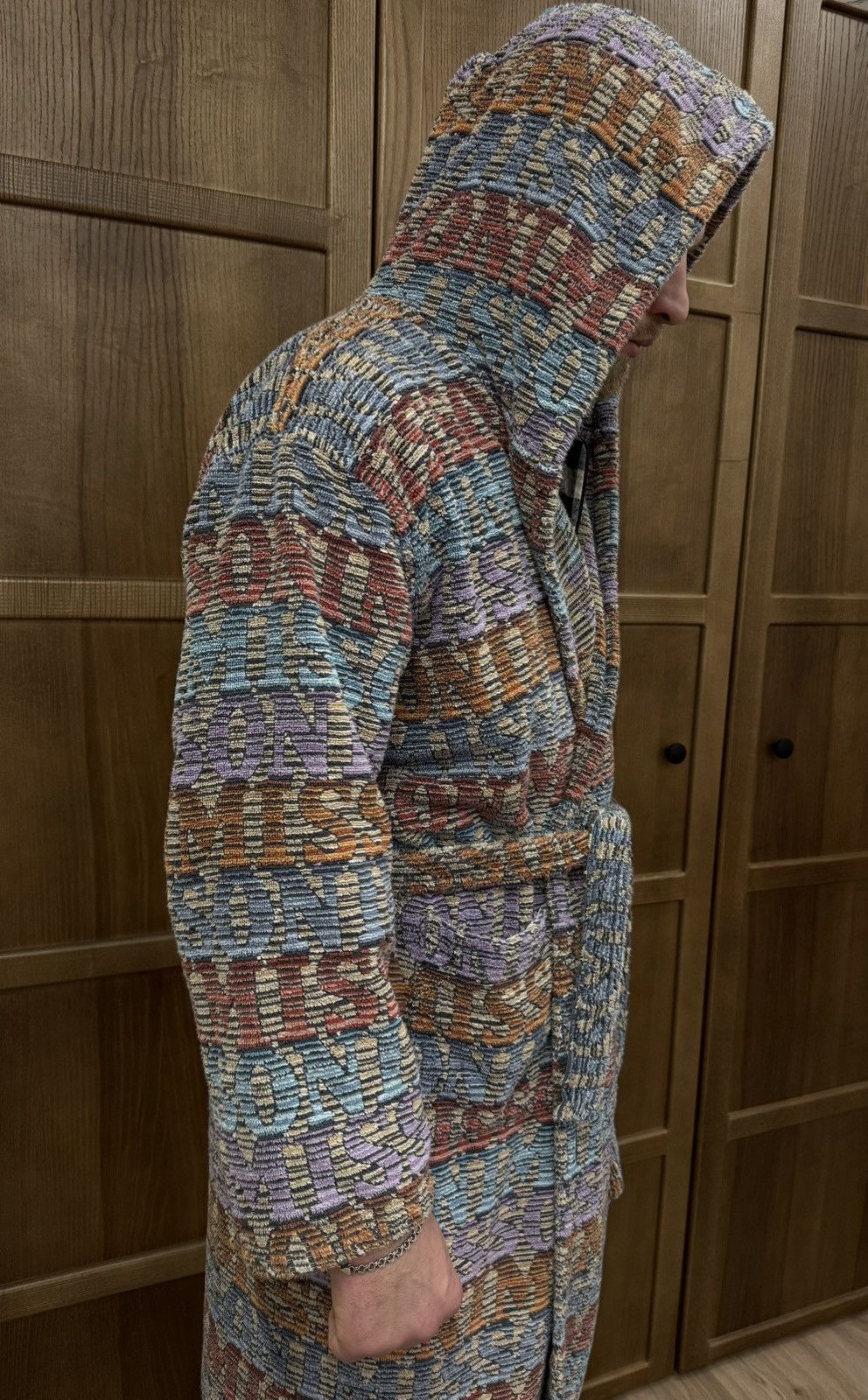 Missoni Missoni Multicolor Monogram Bathrobe With Belt Unisex Size ONE SIZE - 3 Thumbnail