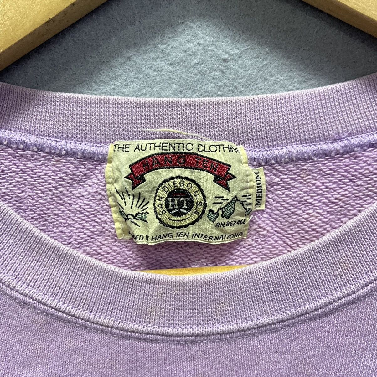 Hang Ten Vintage Hang Ten Lavender Crewneck Sweatshirt – Made in USA Size US S / EU 44-46 / 1 - 9 Thumbnail