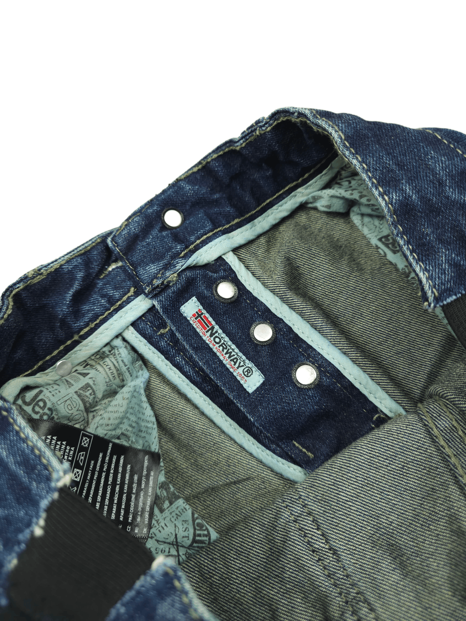 Japanese Brand 💎 Size 34/34 Washed Y2K Double Knee Denim Jeans Y2K Size US 34 / EU 50 - 14 Thumbnail
