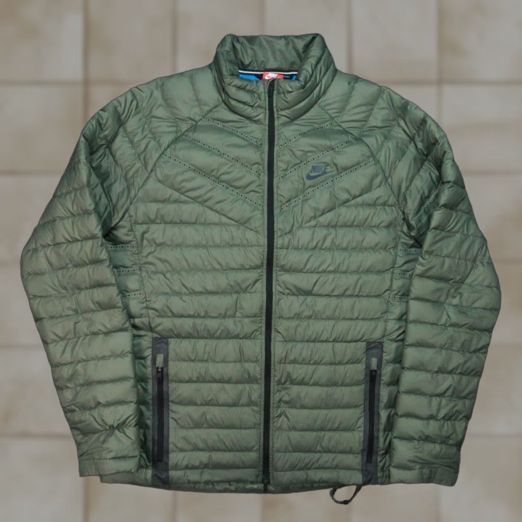 Nike Nike AeroLoft Jacket Men Medium Green 800 Down Insulated Full Zip Pockets Summit Size US M / EU 48-50 / 2 - 1 Thumbnail