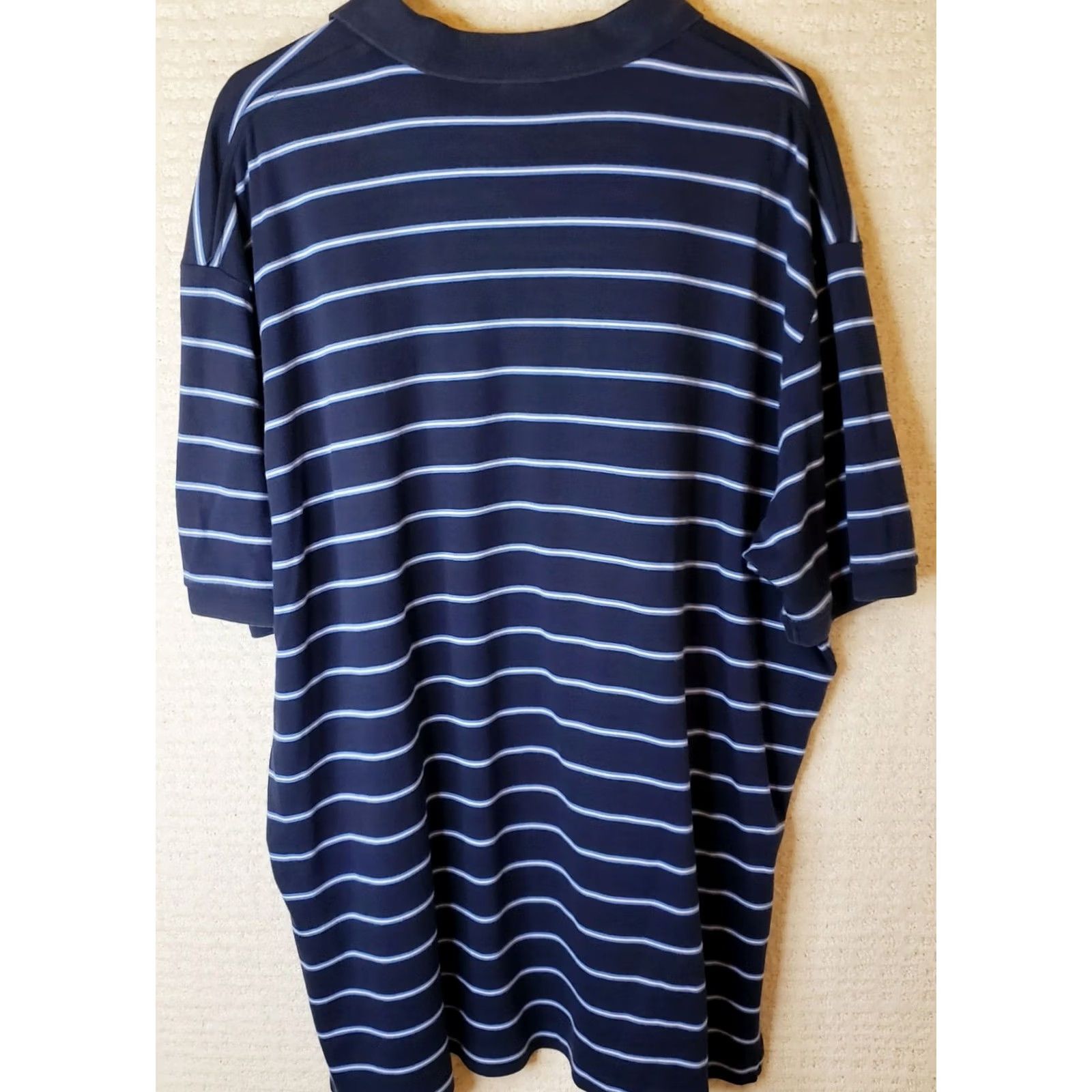 Polo Ralph Lauren Polo Ralph Lauren Shirt Men's 2XL Blue Striped Short Sleeve Collared Logo Polo Shirt Size US XXL / EU 58 / 5 - 7 Thumbnail
