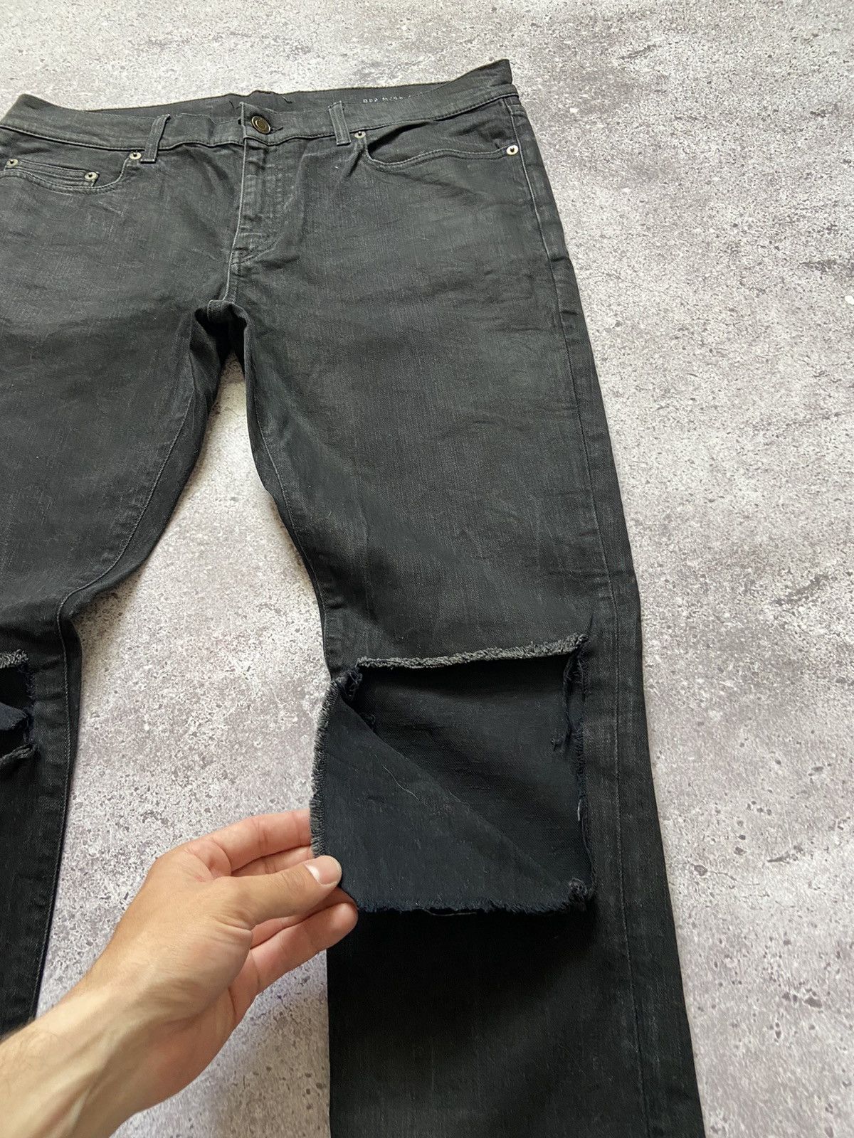 Yves Saint Laurent Yves Saint Laurent Black Jeans Size US 34 / EU 50 - 4 Thumbnail