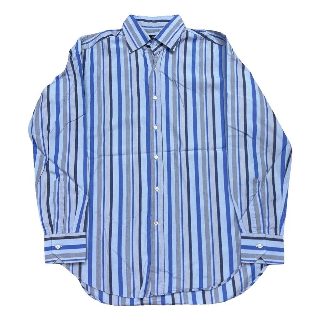 Etro Etro Striped Shirt Blue Size M Size US M / EU 48-50 / 2 - 1 Thumbnail