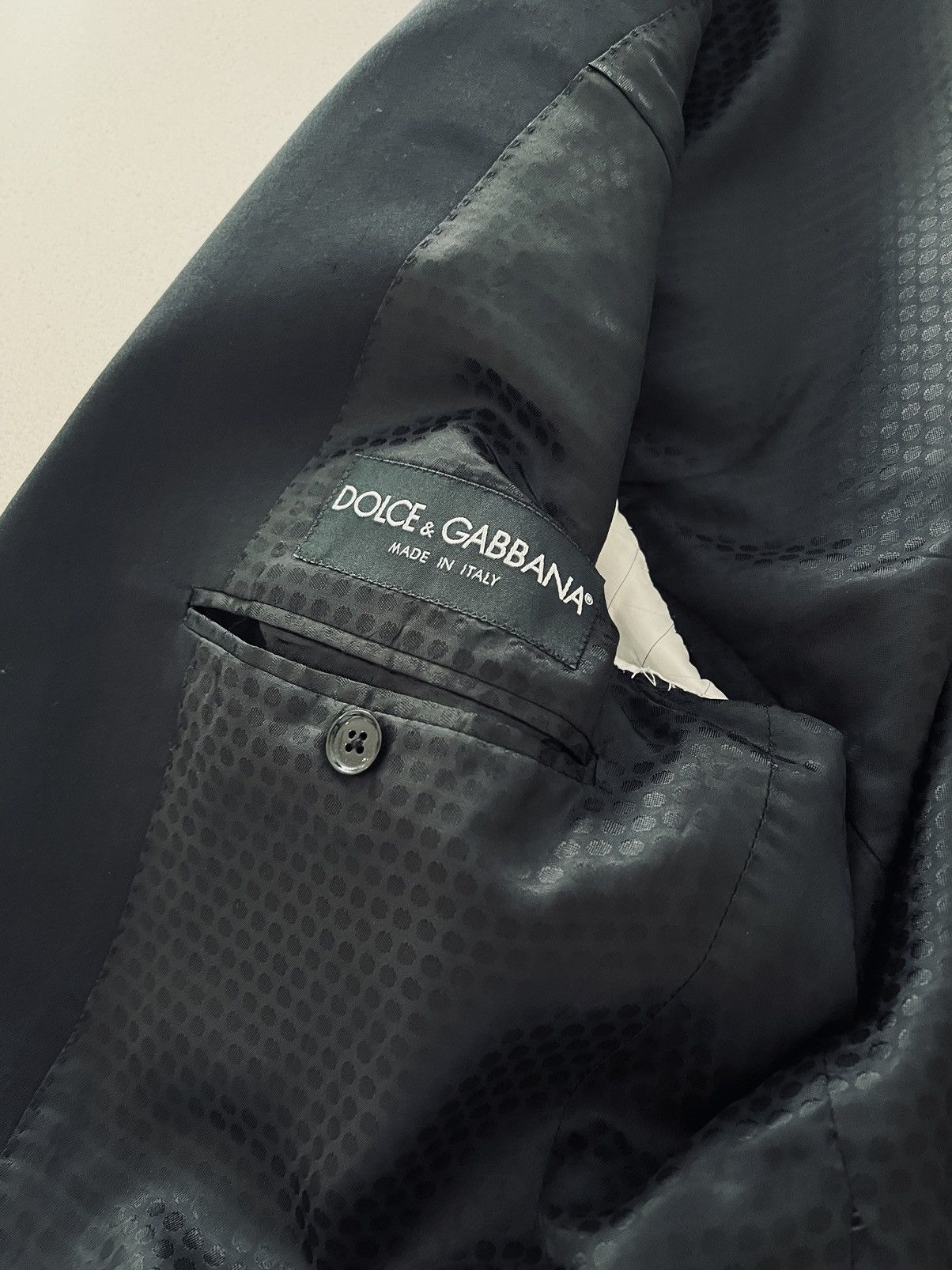 Dolce & Gabbana Dolce & Gabbana silk and cotton black jacket Size 38R - 3 Thumbnail