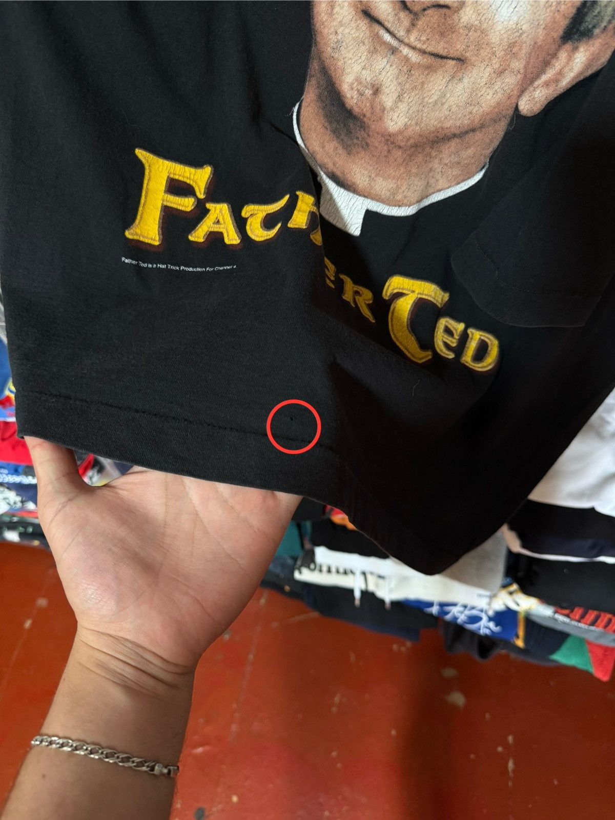 Vintage Vintage 1990’s Father Ted Hat Trick For Chanel 4 T-Shirt Size US XL / EU 56 / 4 - 7 Thumbnail