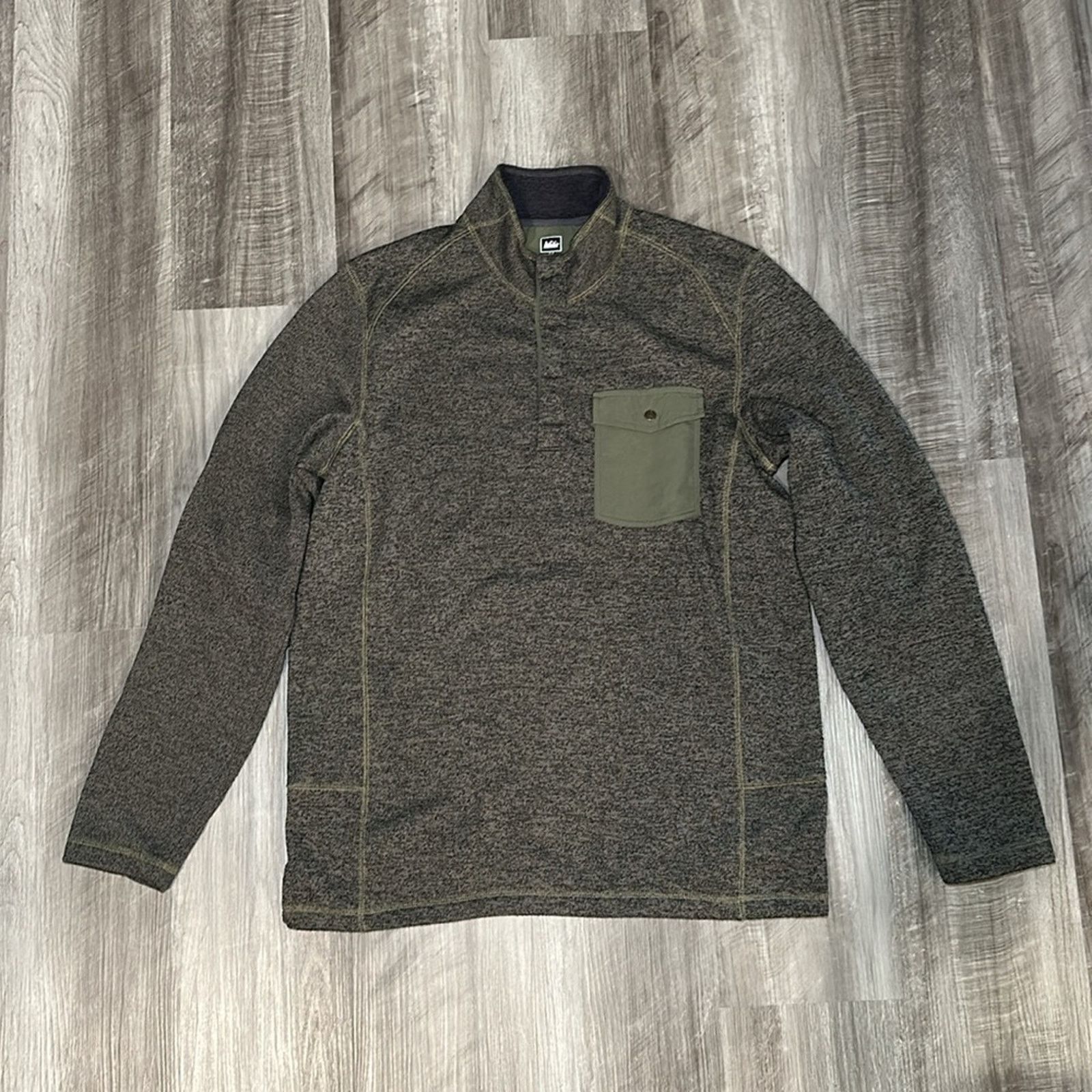 Rei REI Quarter Button Long Sleeve Fleece Pullover - Medium Size US M / EU 48-50 / 2 - 2 Thumbnail