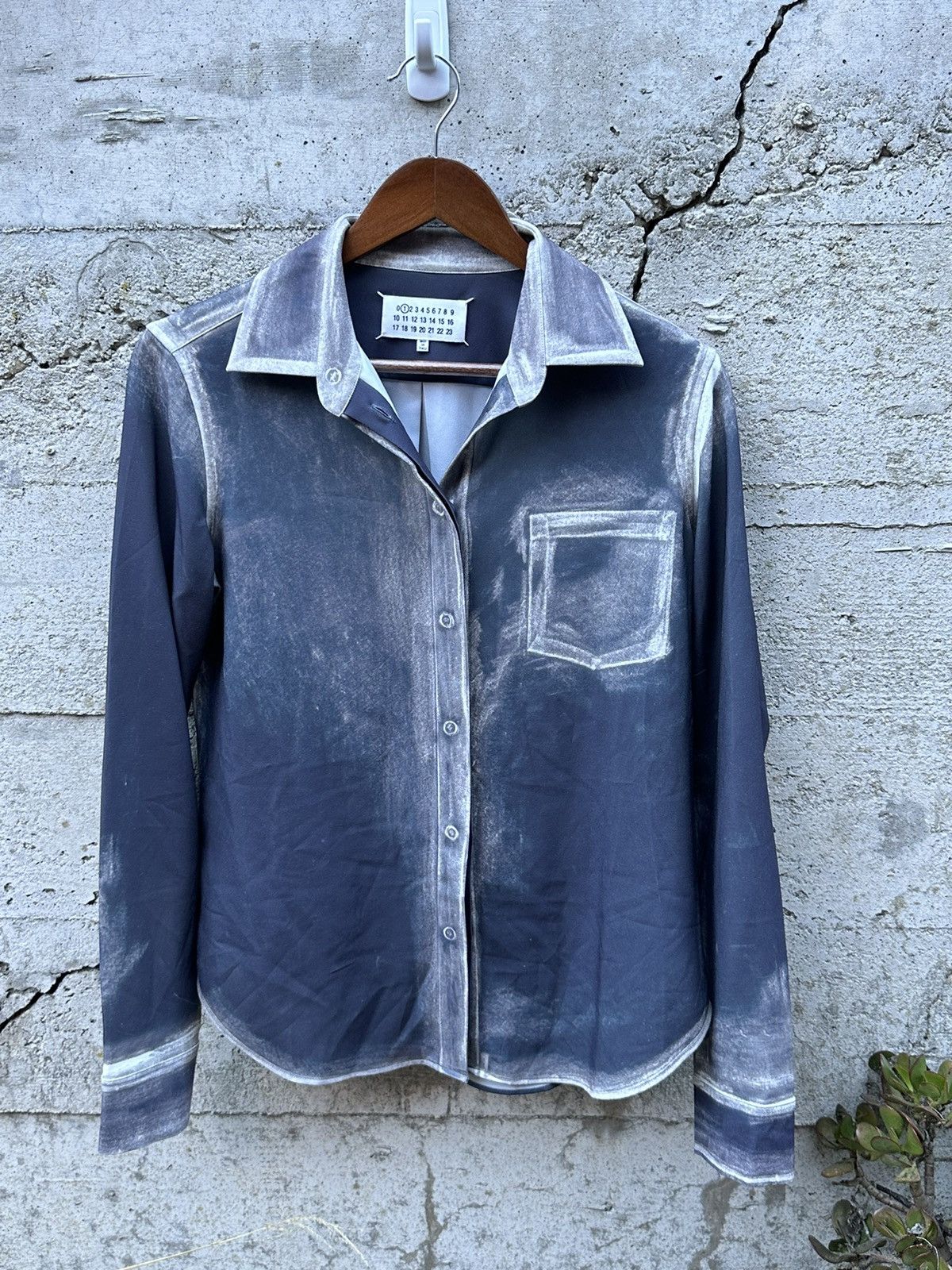 Maison Margiela RARE GRAIL Maison Margiela industrial effect shirt Size US S / EU 44-46 / 1 - 3 Thumbnail