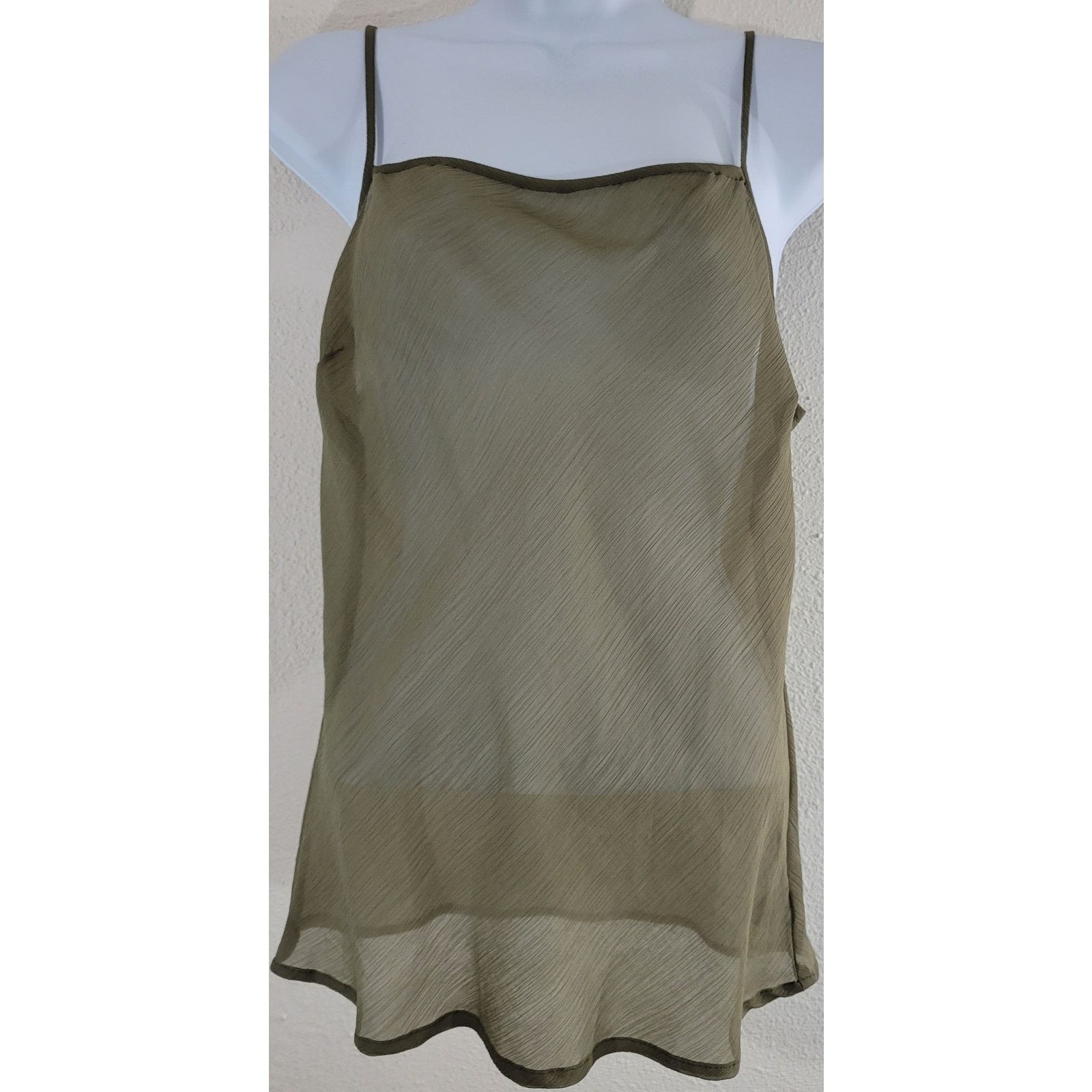Other Goodclothes Army Green Beaded Tunic And Camisole Shirt S Size S / US 4 / IT 40 - 2 Thumbnail