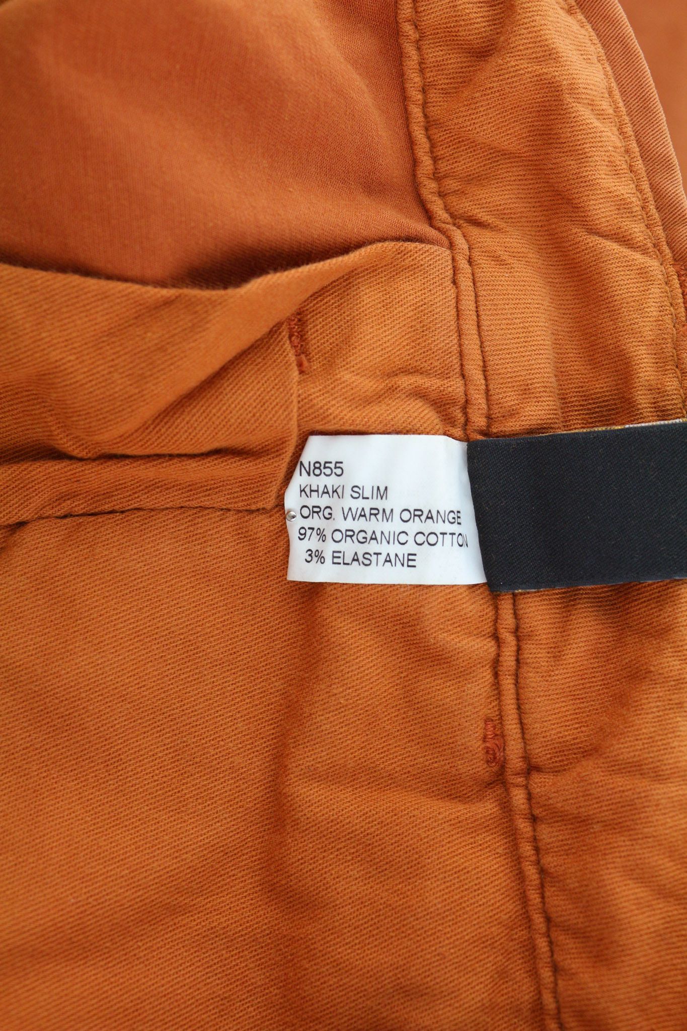 Nudie Jeans KHAKI SLIM W30/L30 Organic Warm Orange Chino Trousers 82556 Size US 30 / EU 46 - 7 Thumbnail