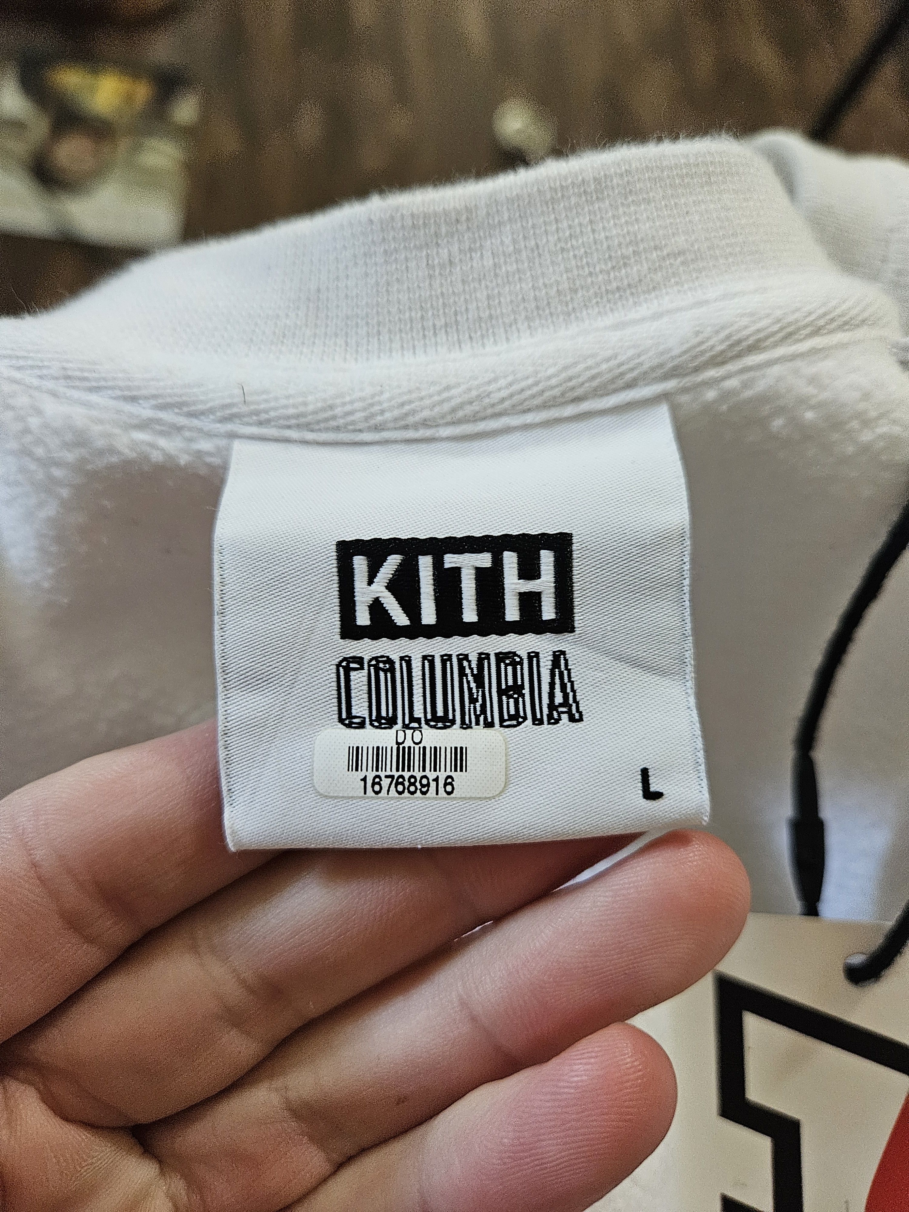 Columbia × Kith Boyz N The Hood Just Us White Crewneck Sweater Size US L / EU 52-54 / 3 - 5 Thumbnail