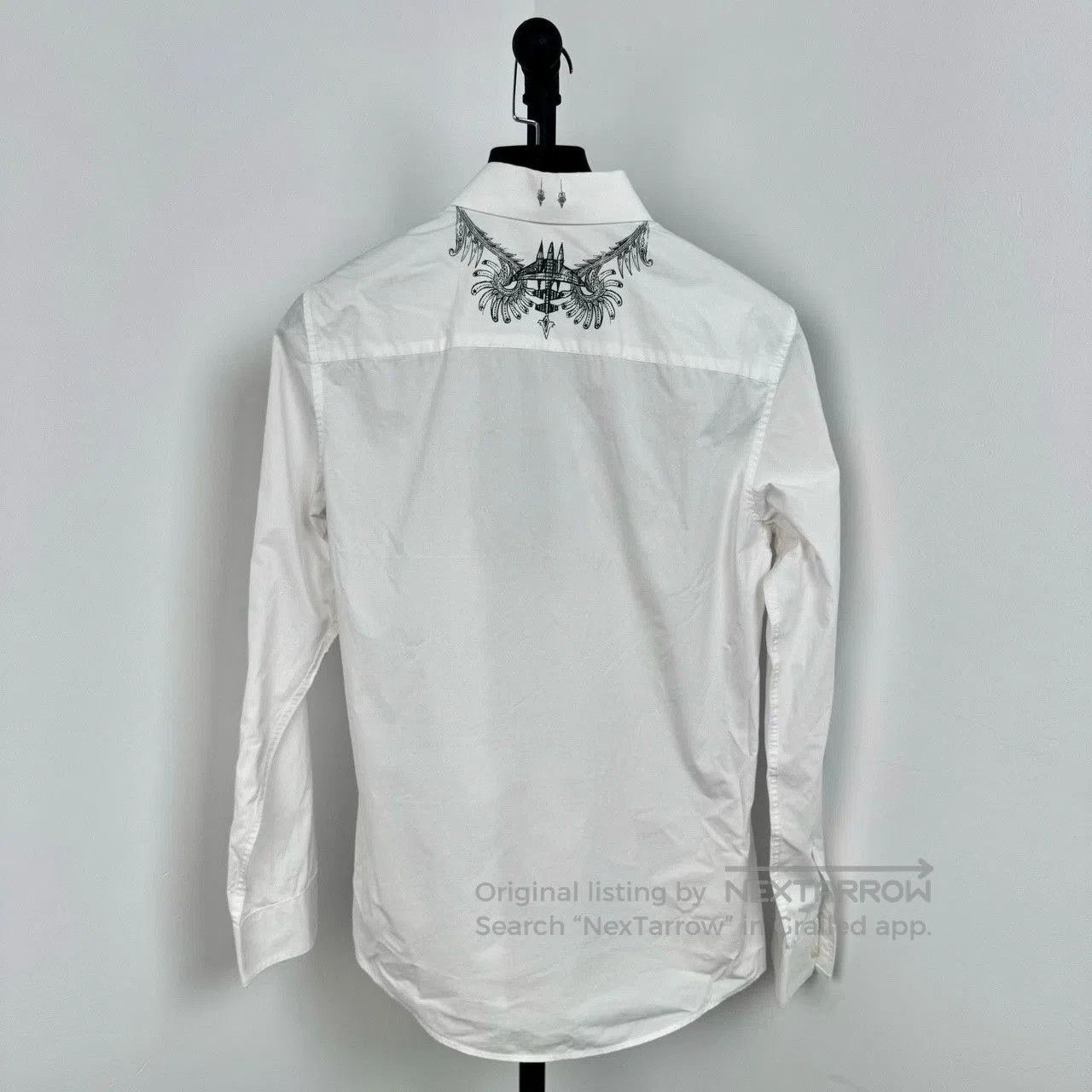 Givenchy Givenchy White Graffiti Logo Shirt. Size US M / EU 48-50 / 2 - 2 Thumbnail