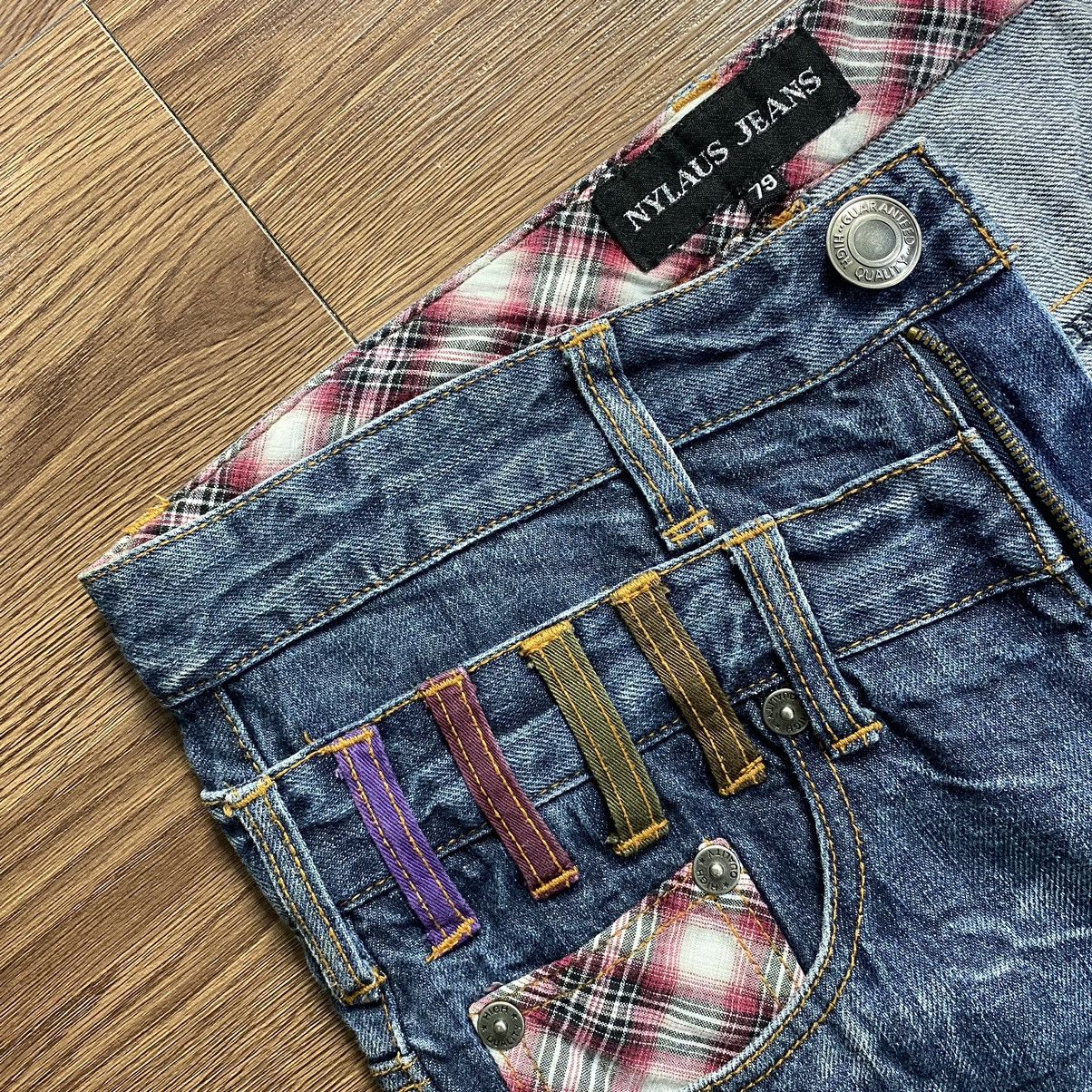 Hysteric Glamour Double Waist Nylaus Thunder Wiskeres Distressed Jeans Size US 30 / EU 46 - 5 Thumbnail