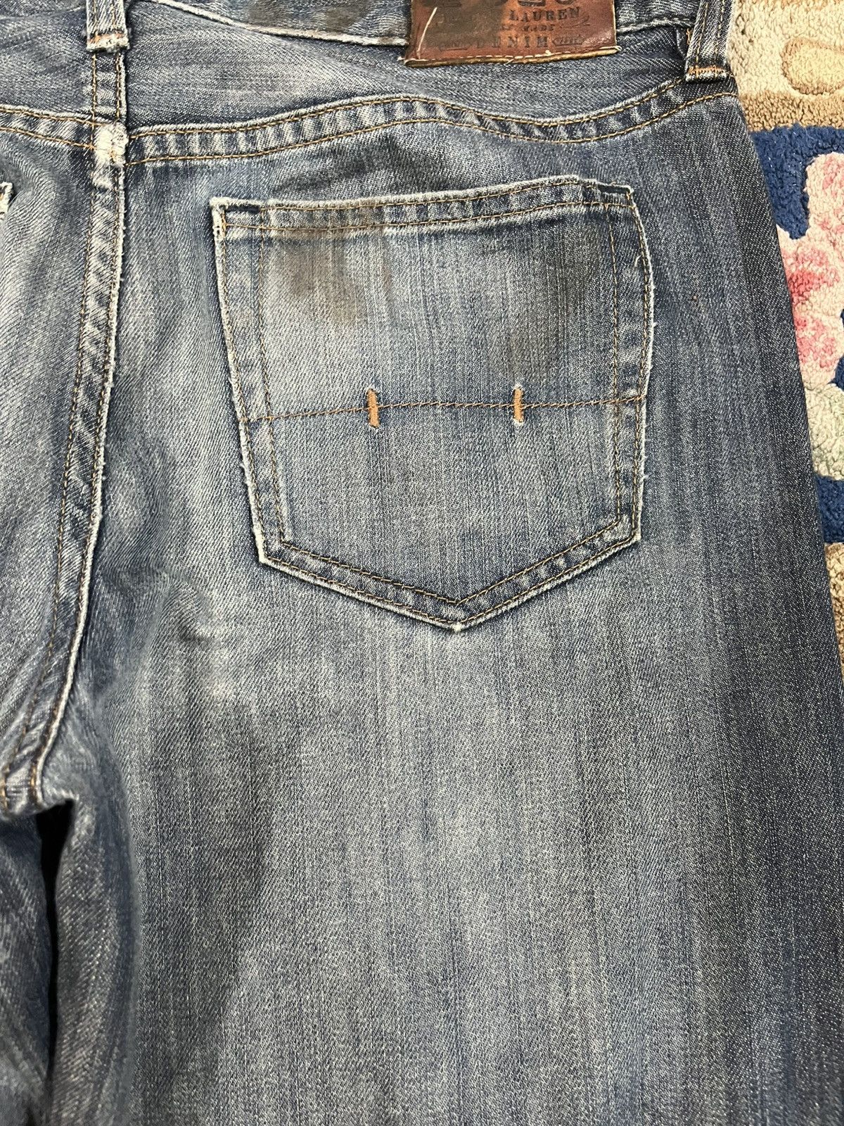 Lauren Ralph Lauren × Polo Ralph Lauren × Ralph Lauren Vintage Polo Ralph Lauren Distressed Denim Size US 33 - 11 Thumbnail