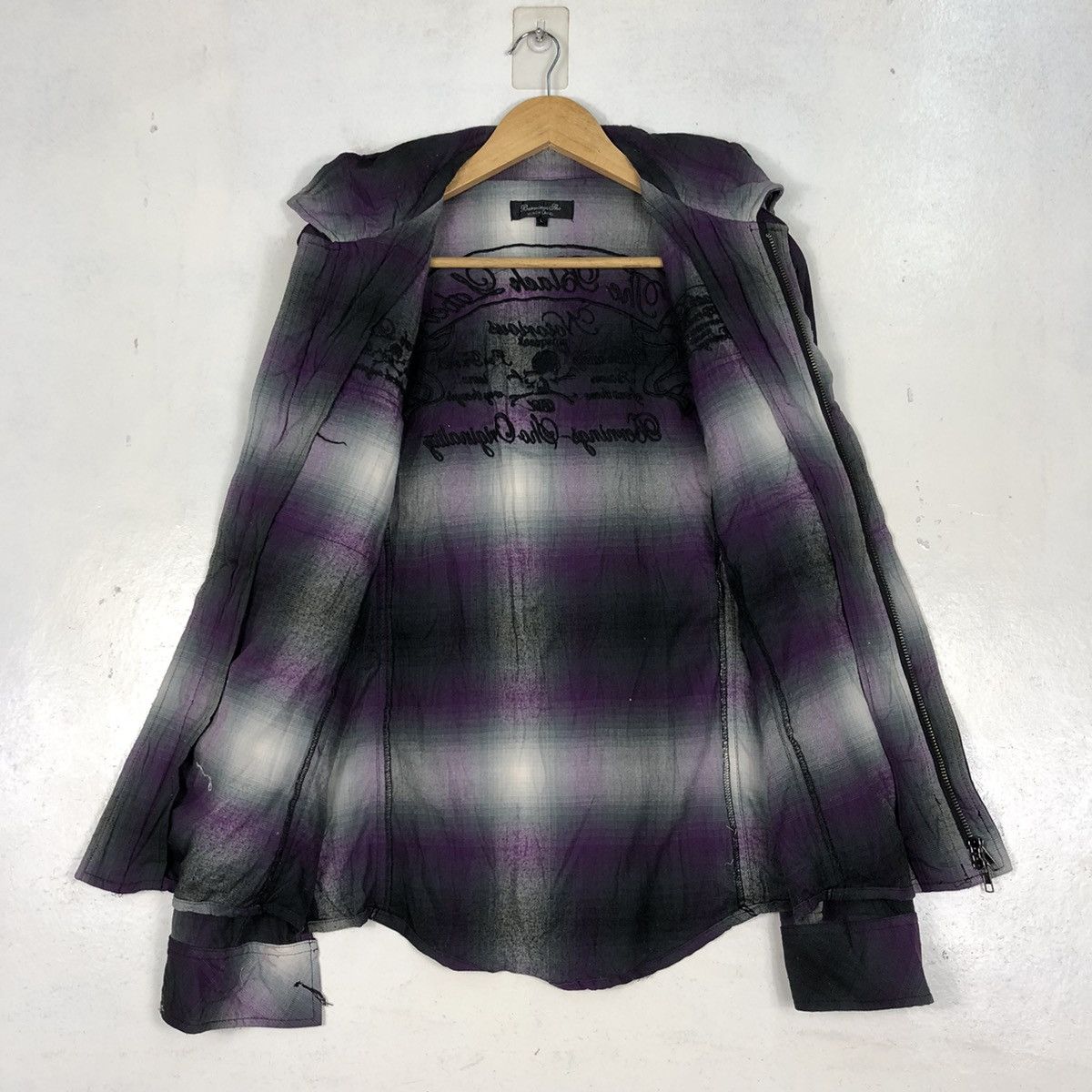 If Six Was Nine × Japanese Brand Black Label Punk Flannel Crazy Design Size US M / EU 48-50 / 2 - 11 Thumbnail