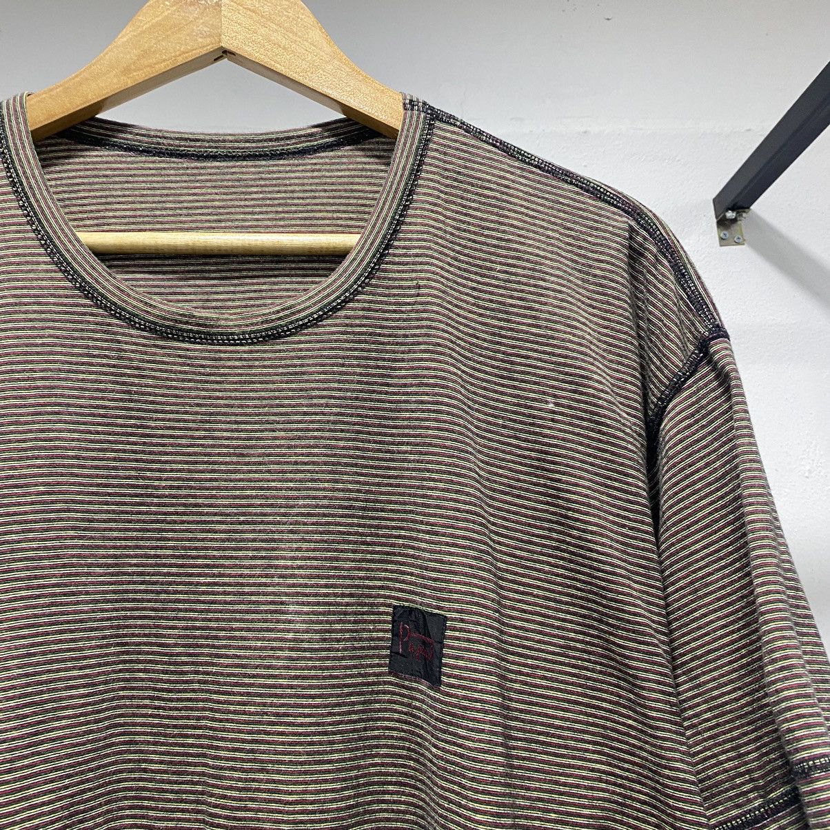 Designer × Japanese Brand × Mademoiselle Non Non Sick☠️ Papas Stripes Tee Japan Lgb Hysteric Size US L / EU 52-54 / 3 - 5 Thumbnail