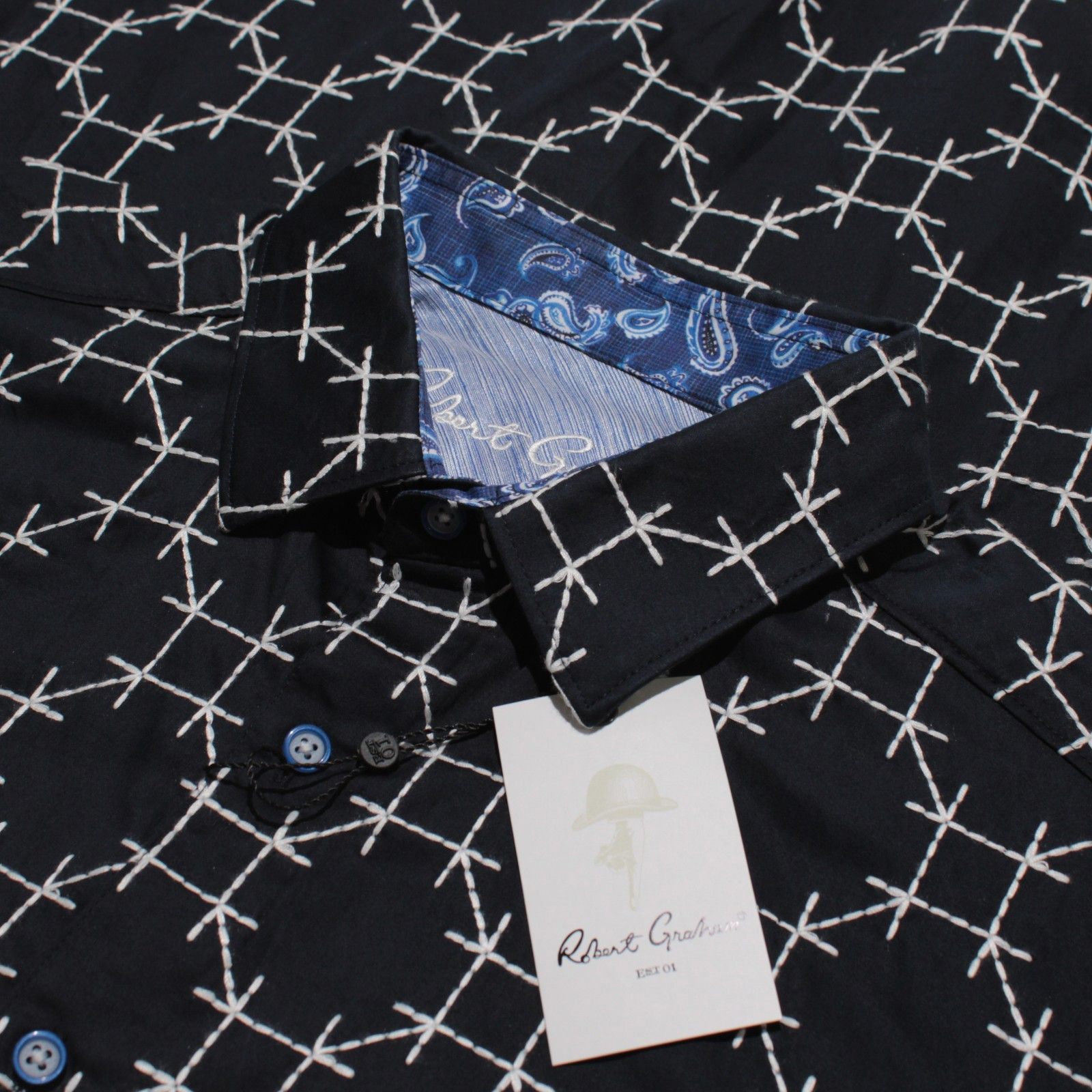 Robert Graham Robert Graham New with tags Shirt Size L US In Blue Size US L / EU 52-54 / 3 - 1 Thumbnail