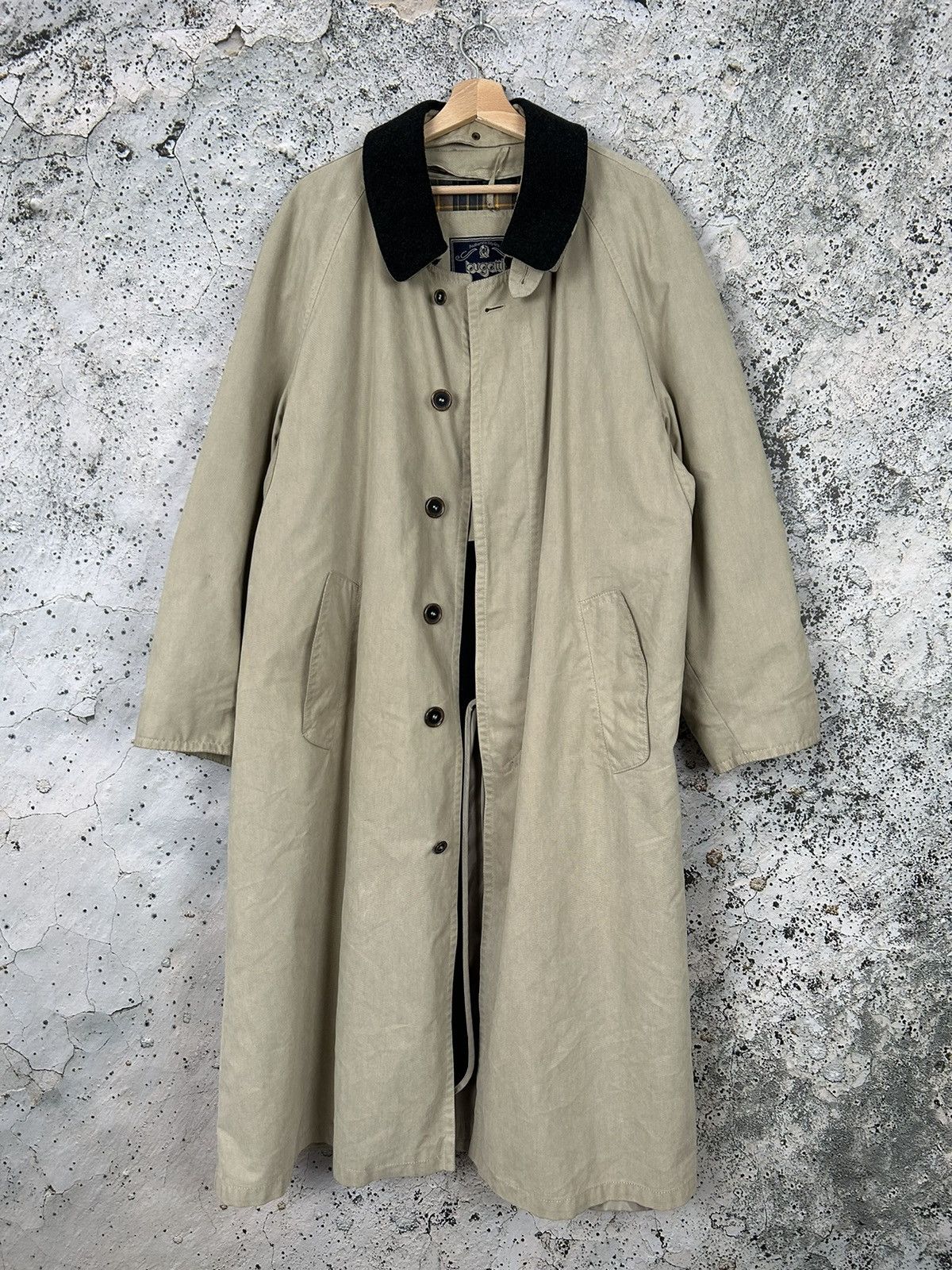 image of Avant Garde x Bugatti Vintage Bugatti Trench Avant-Garde Alternative Cloak Grunge in Beige (Size XL