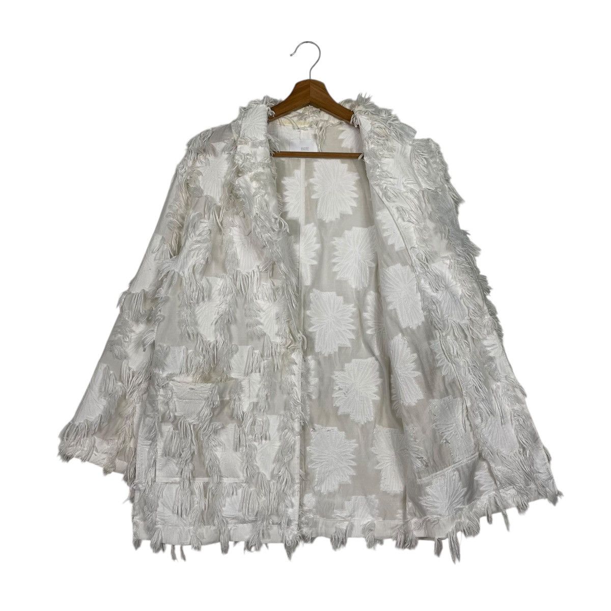 HARE Hare Faux Feathers Trim Jacket Size L / US 10 / IT 46 - 9 Thumbnail