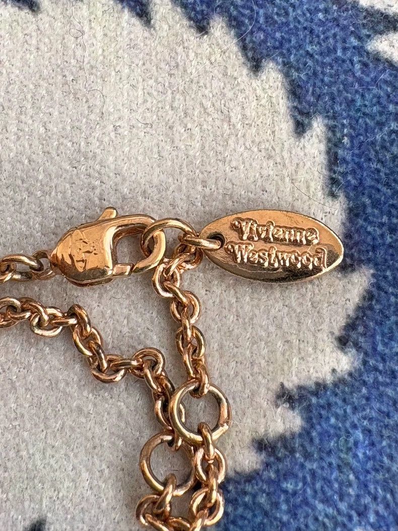 Vivienne Westwood Vivienne Westwood Pink Diamond Saturn Necklace Size ONE SIZE - 5 Thumbnail