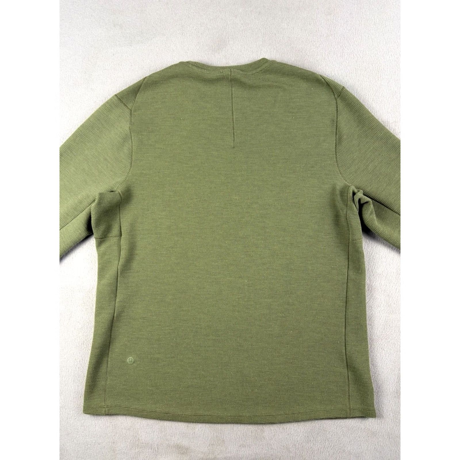 Lululemon Lululemon Shirt Men’s Size Medium Green Longsleeve Thermal Waffle Knit Logo Activewear Crew Neck Regular Fit Size US M / EU 48-50 / 2 - 4 Thumbnail
