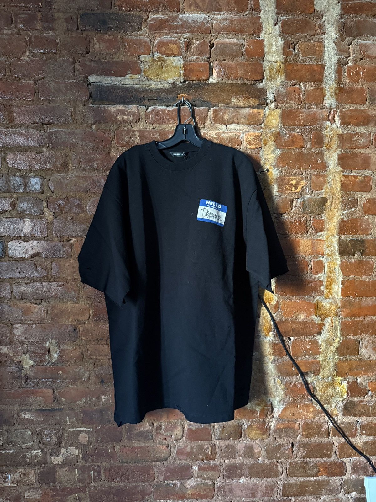 New!👕 Balenciaga “Hi Im Demna” Oversized T-Shirt