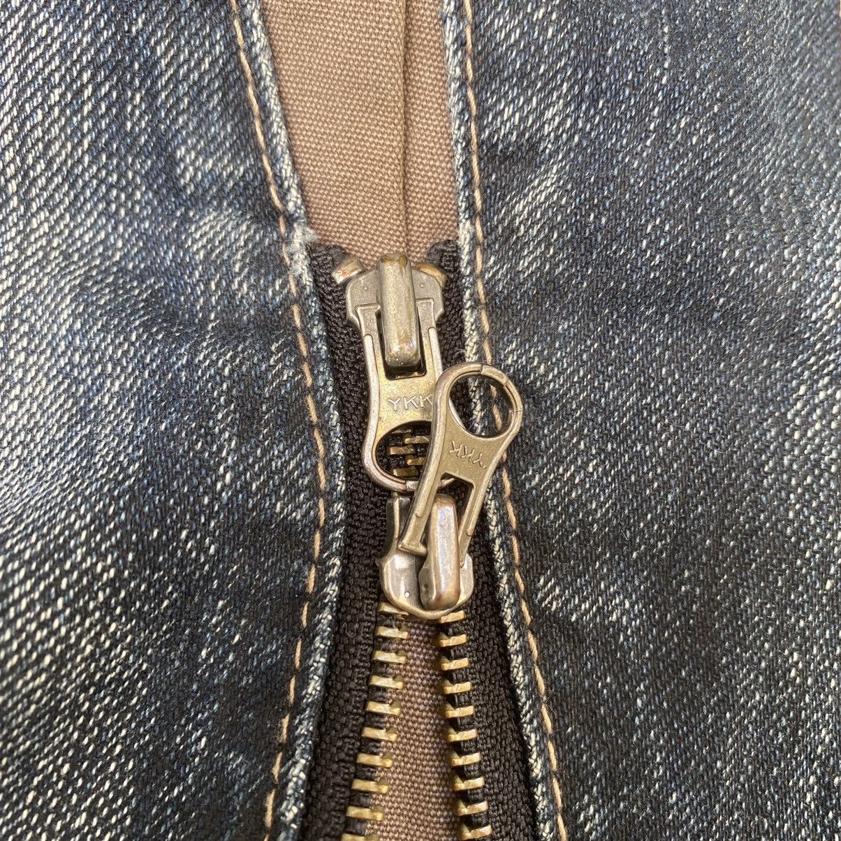 If Six Was Nine PPFM Bush Pant Jeans Hybrid Bondage Punk Style Denim Grunge Size US 31 - 14 Thumbnail