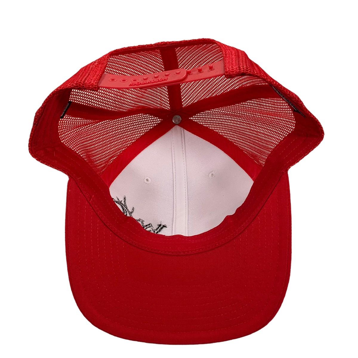 Vintage Vintage Wyoming Well Service White Red Snapback Trucker Hat Size ONE SIZE - 5 Thumbnail