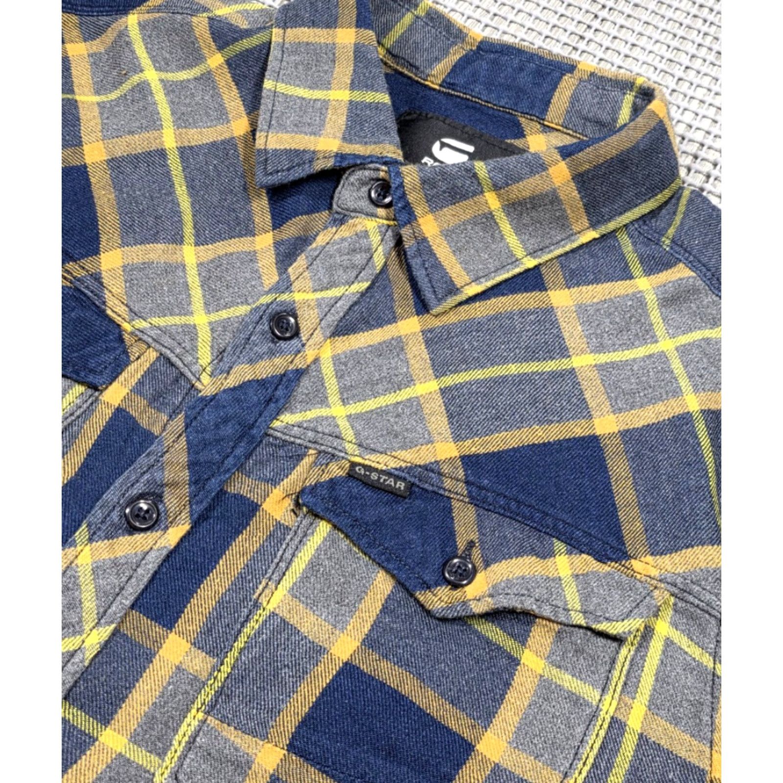 G-Star G-Star Arc 3D L/S Shirt M Multicolor Plaid Cotton Slim Button-Up Flannel Size US M / EU 48-50 / 2 - 6 Thumbnail