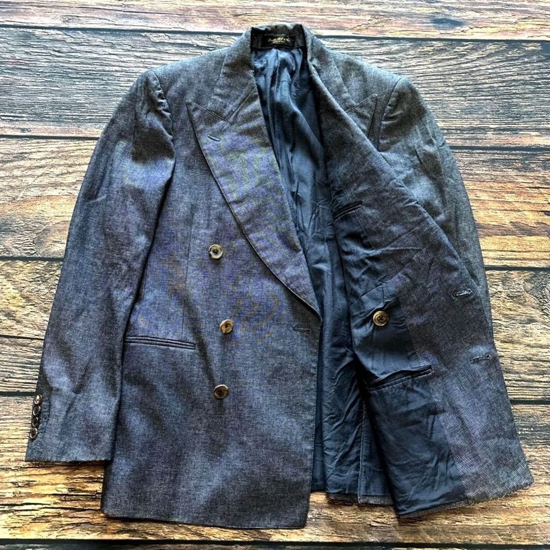 Ralph Lauren RRL Ralph Lauren Men's Jacket Indigo Double-Breasted Tailored 36R VINTAGE? Size US XXS / EU 40 - 7 Thumbnail
