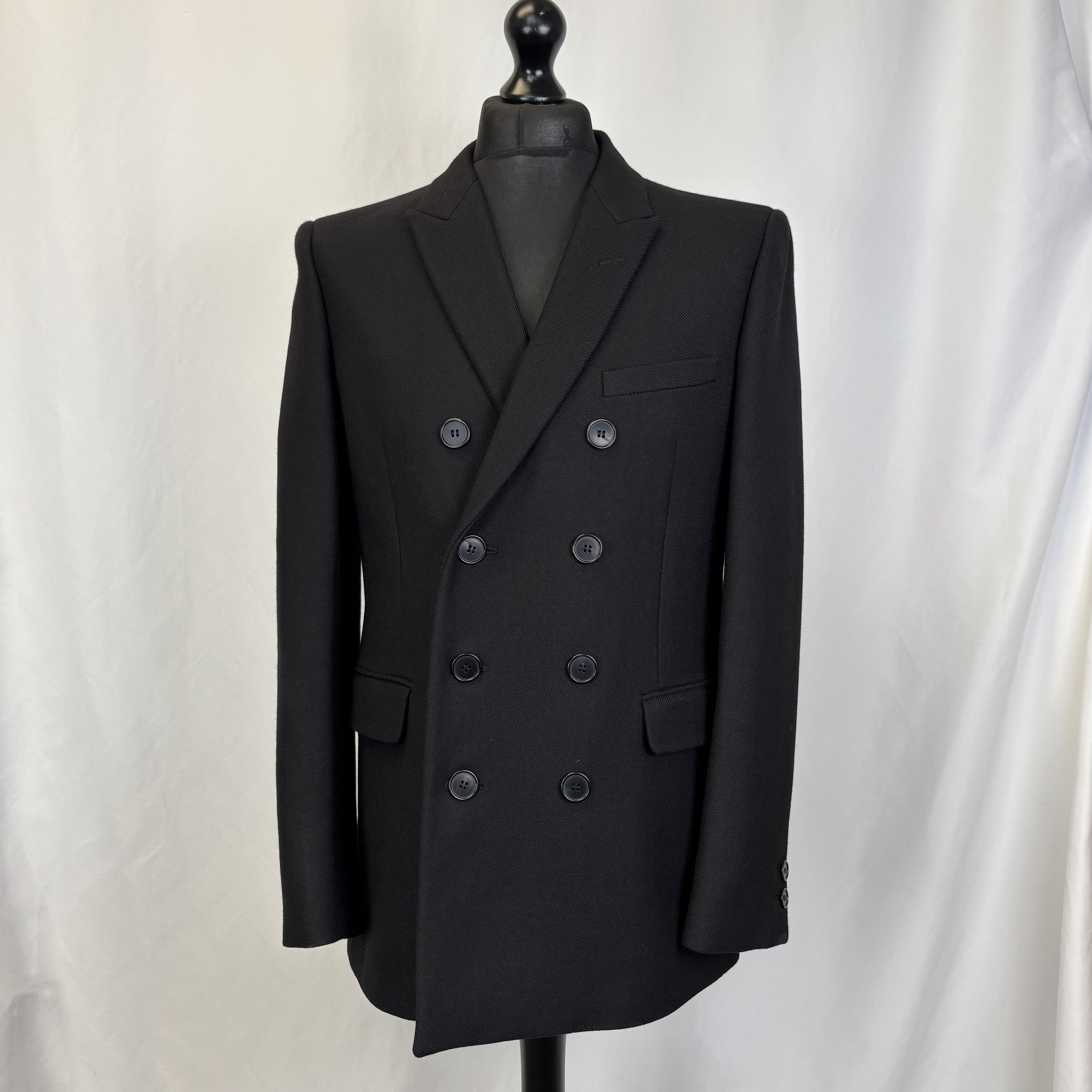 Saint Laurent Paris Saint Laurent Double Breasted Blazer Size US L / EU 52-54 / 3 - 1 Thumbnail