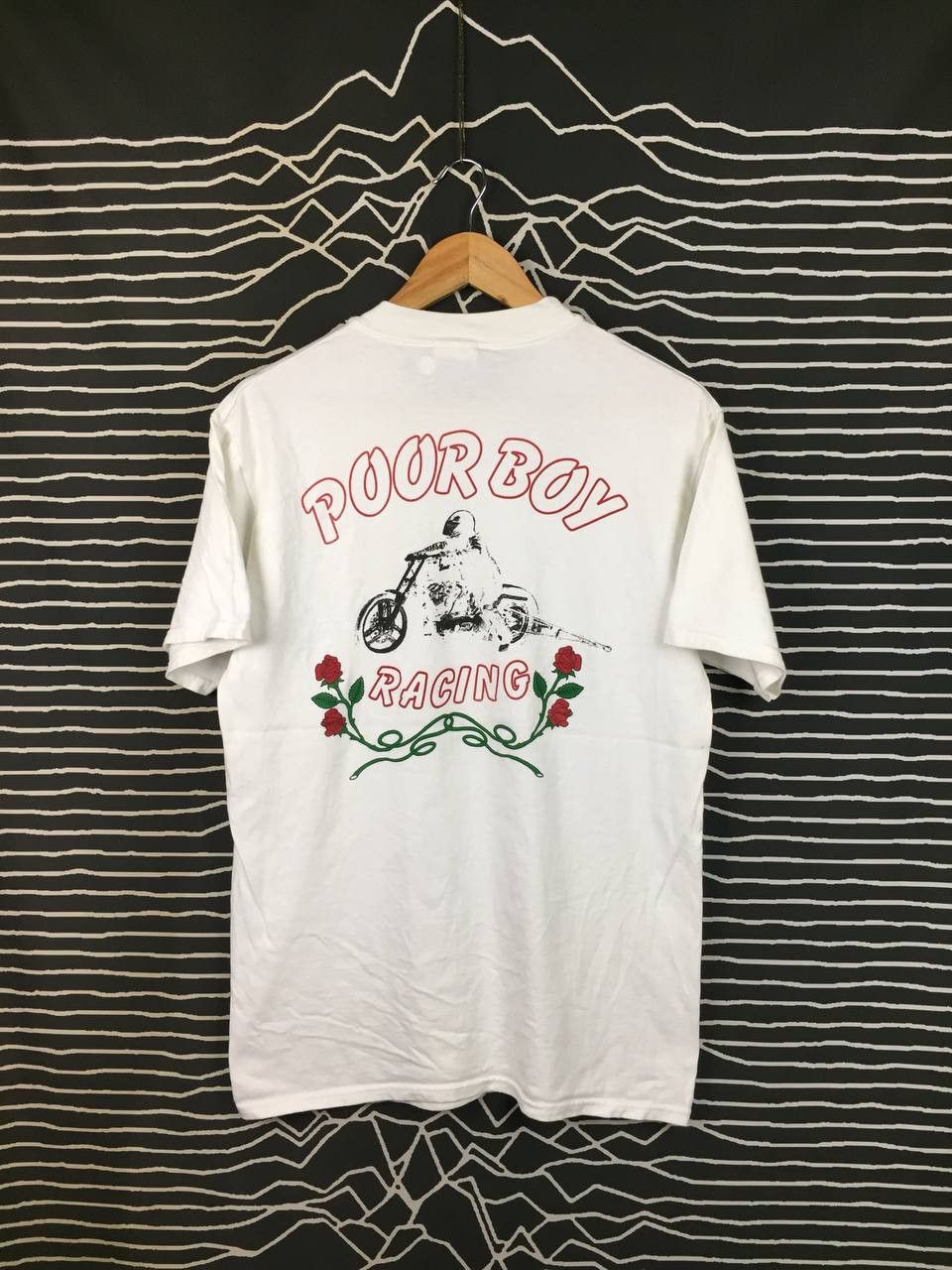 Vintage Vtg 90s Poor Boy Racing Performance Harleys Tee Size US M / EU 48-50 / 2 - 2 Thumbnail