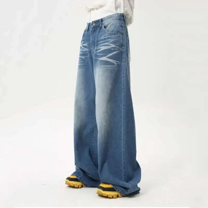 Denime × Jean Draping Wide Leg Trendy Denim Size US 32 / EU 48 - 5 Thumbnail