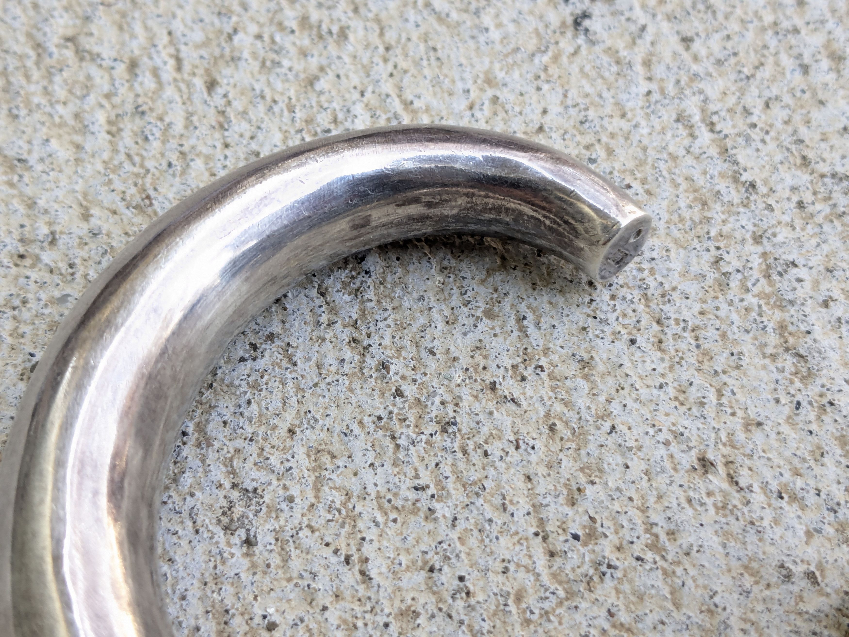Other Vintage Sterling Silver Bracelet Hollow Puffy 5.25 Modern Size ONE SIZE - 10 Thumbnail