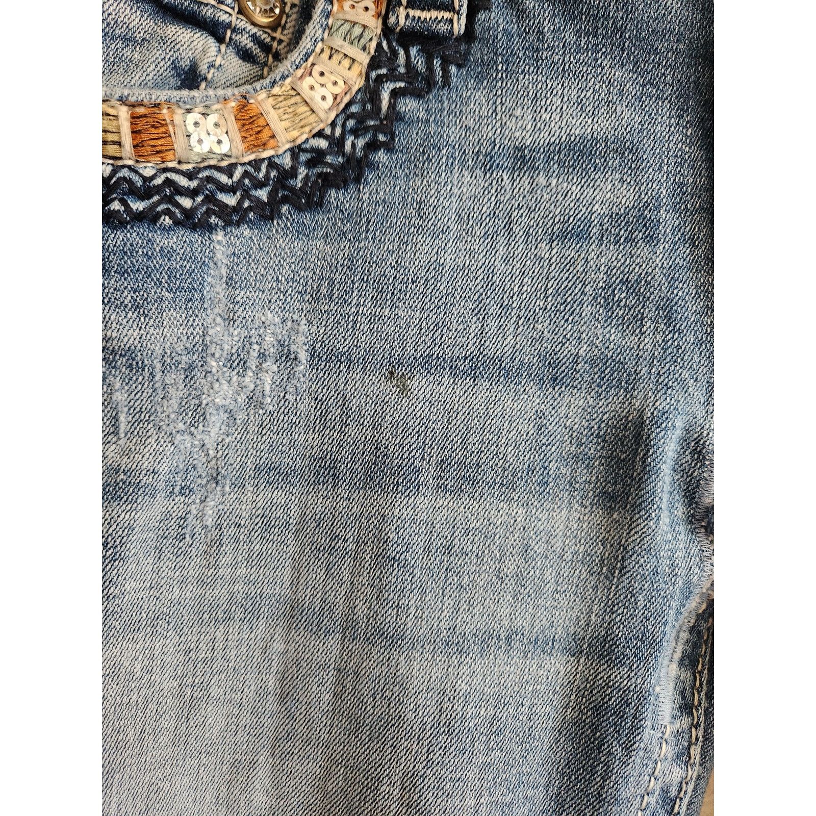 Miss Me Miss Me Mid Rise Skinny Light Embellished Denim Jeans-28 Size 28" / US 6 / IT 42 - 7 Thumbnail