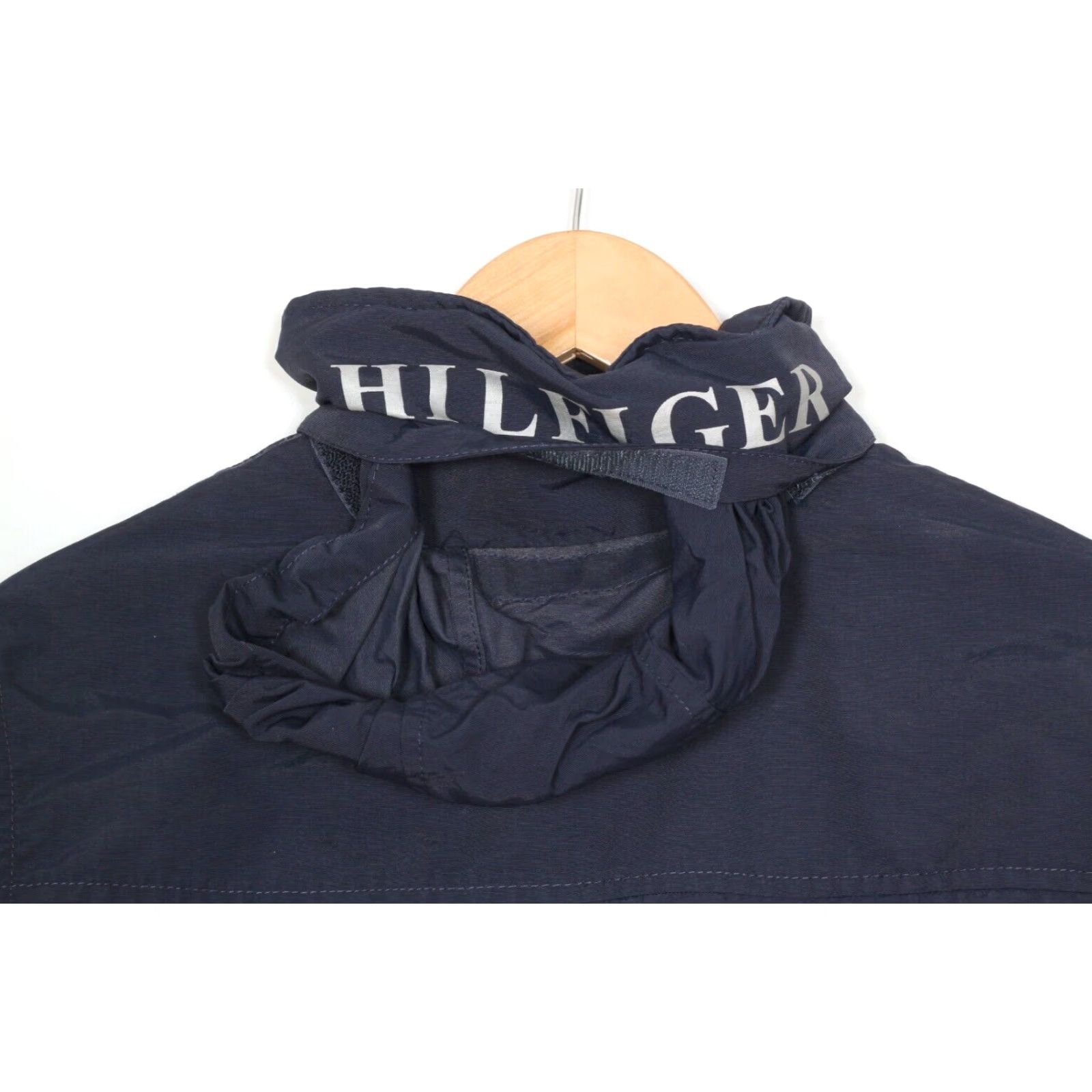 Tommy Hilfiger TOMMY HILFIGER Navy Blue Bomber Jacket Men XS Hidden Hood MJ4202 Jacket Mens XS Navy Blue BOMBER Jacket Size US XS / EU 42 / 0 - 5 Thumbnail