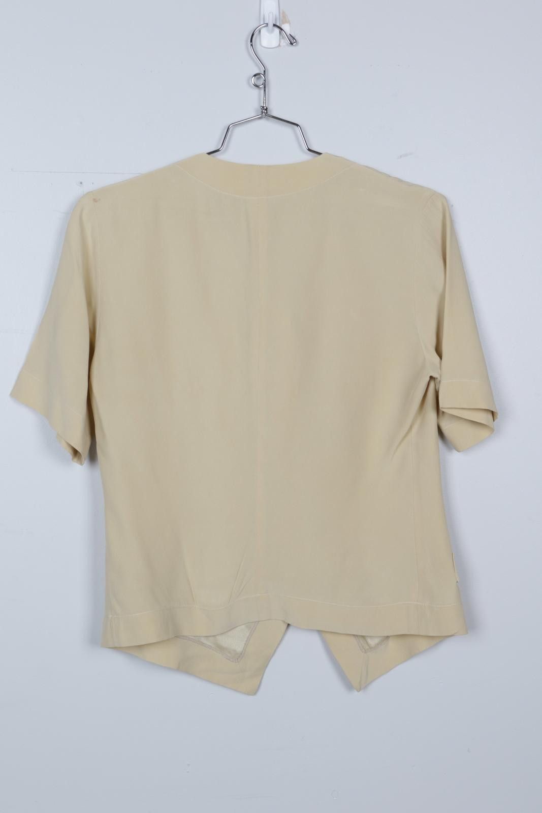 Vintage 40's Short Sleeve Blouse Size M / US 6-8 / IT 42-44 - 2 Thumbnail