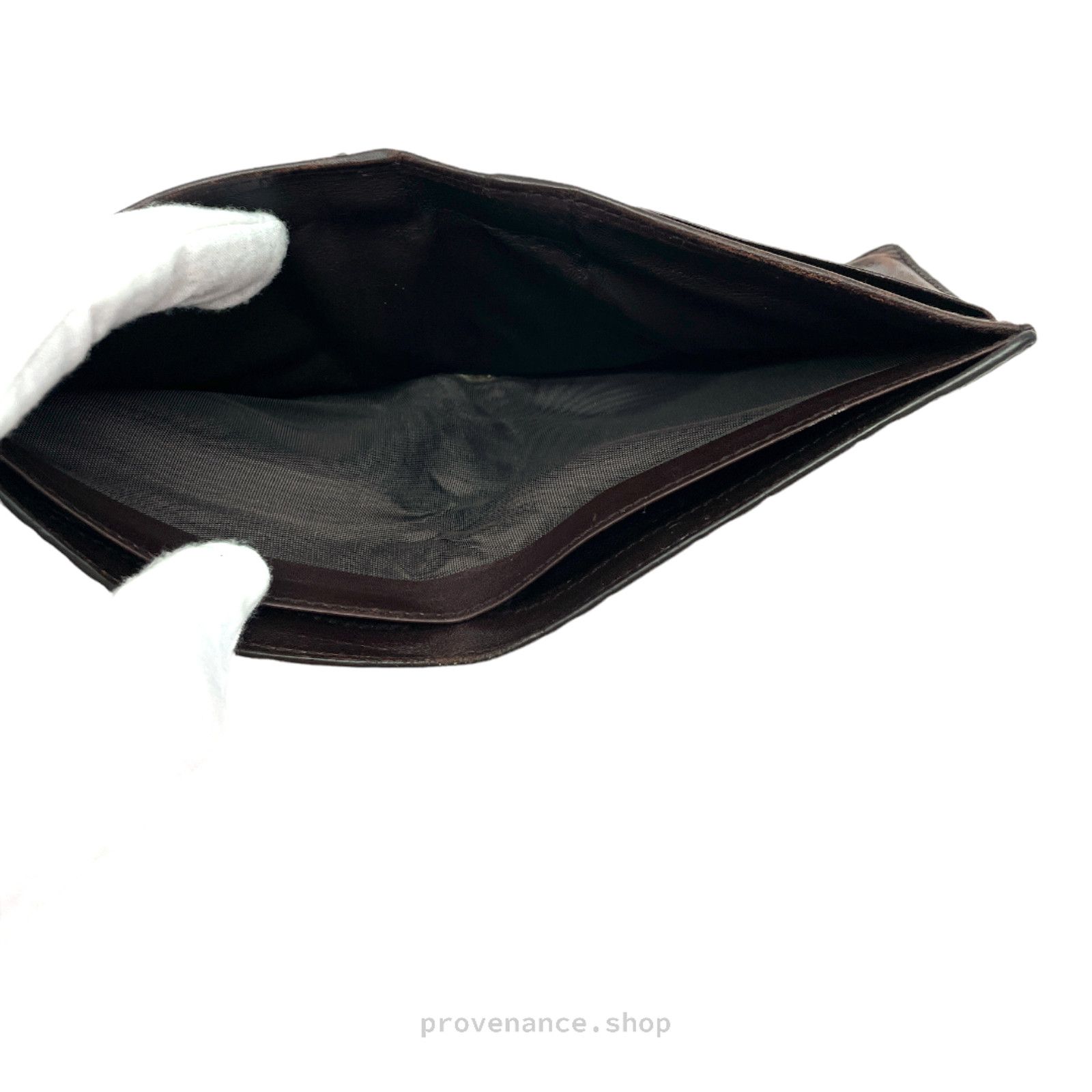 Gucci 🔴 Gucci GG Guccissima Bifold Wallet - Dark Chocolate Size ONE SIZE - 8 Thumbnail