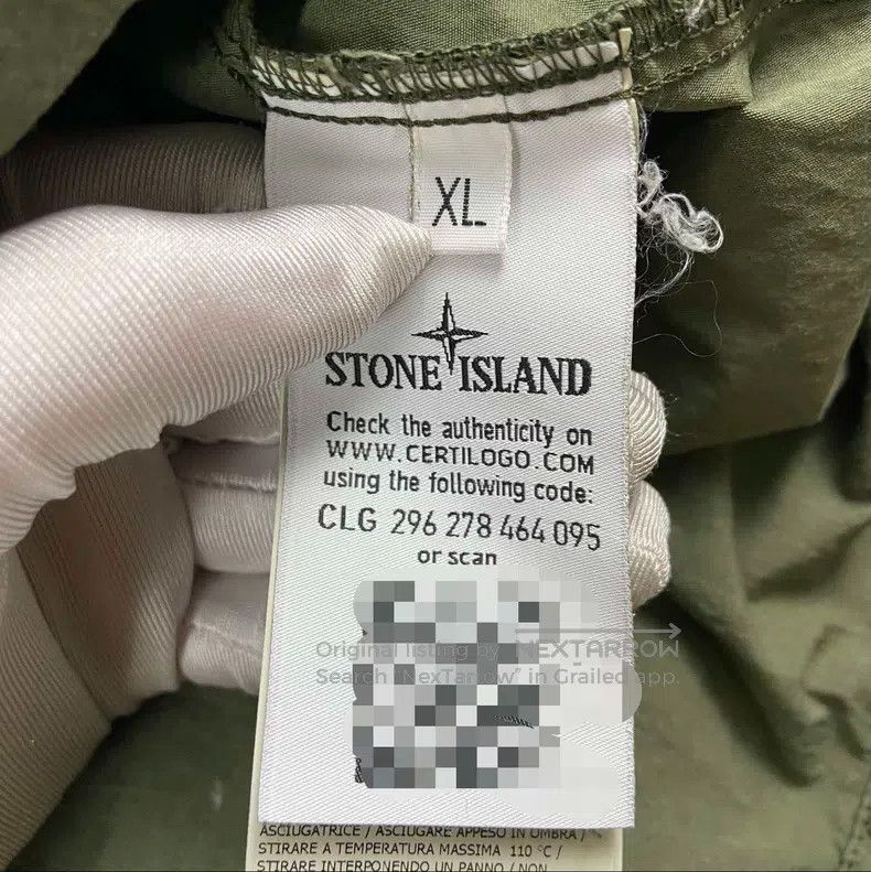 Stone Island Stone Island Green Hooded Zip-Up Pocket Short Sleeve Jacke Size US XL / EU 56 / 4 - 7 Thumbnail