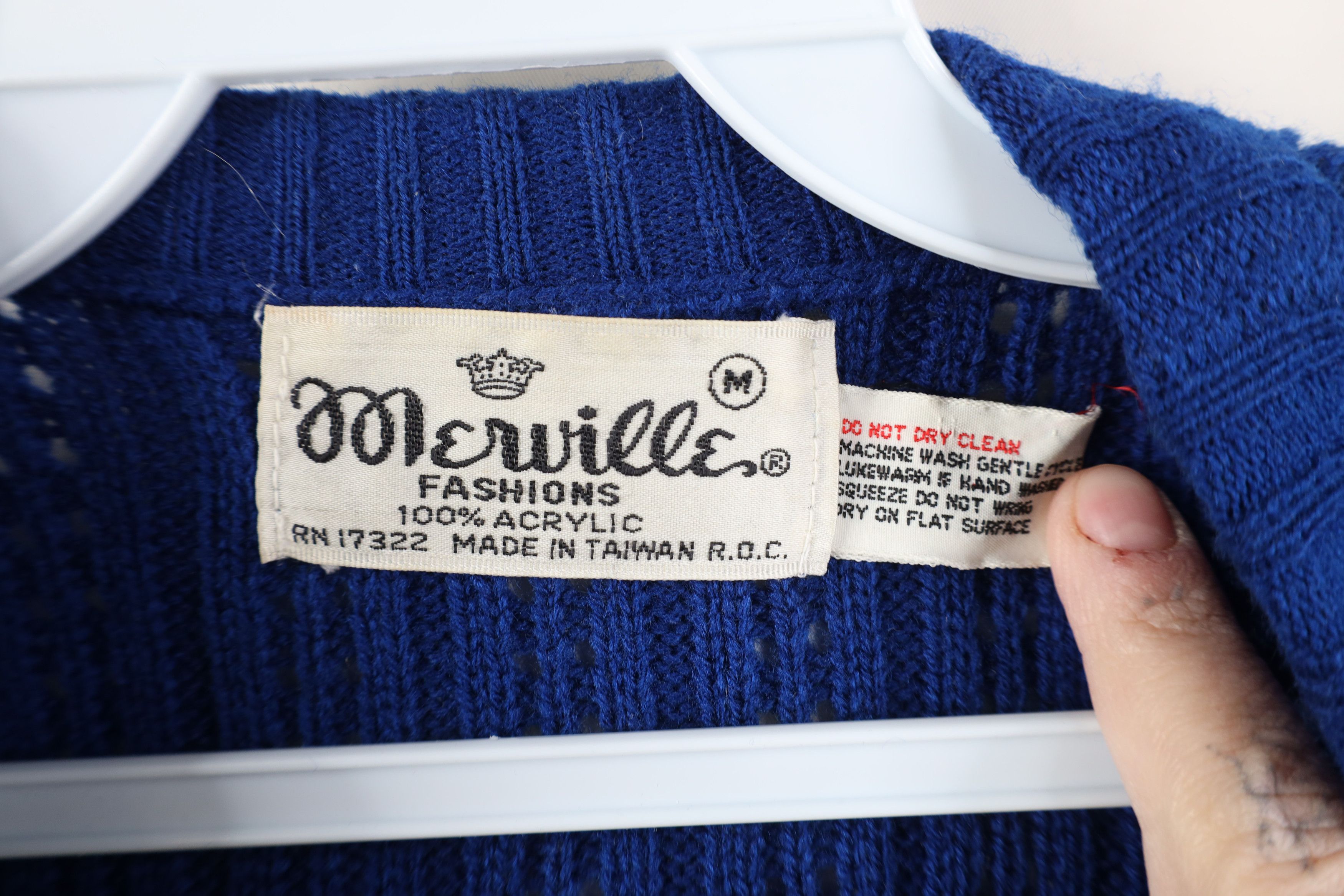 Vintage Vintage 70s Streetwear Ribbed Knit Cardigan Sweater Vest Size M / US 6-8 / IT 42-44 - 9 Thumbnail