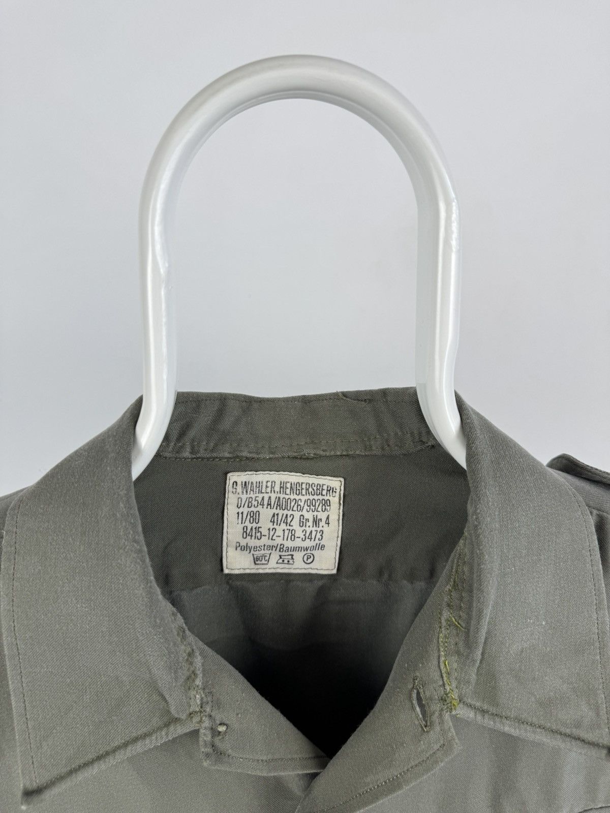 Vintage Vintage Bundeswehr German Army Long Sleeve Shirt Size US L / EU 52-54 / 3 - 3 Thumbnail