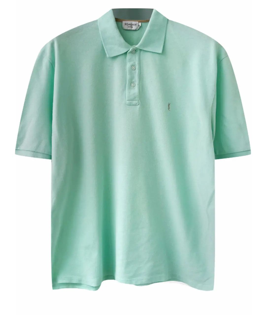 Image of YVES Saint Laurent Polo Shirt Xl-Xxl in Mint, Men's